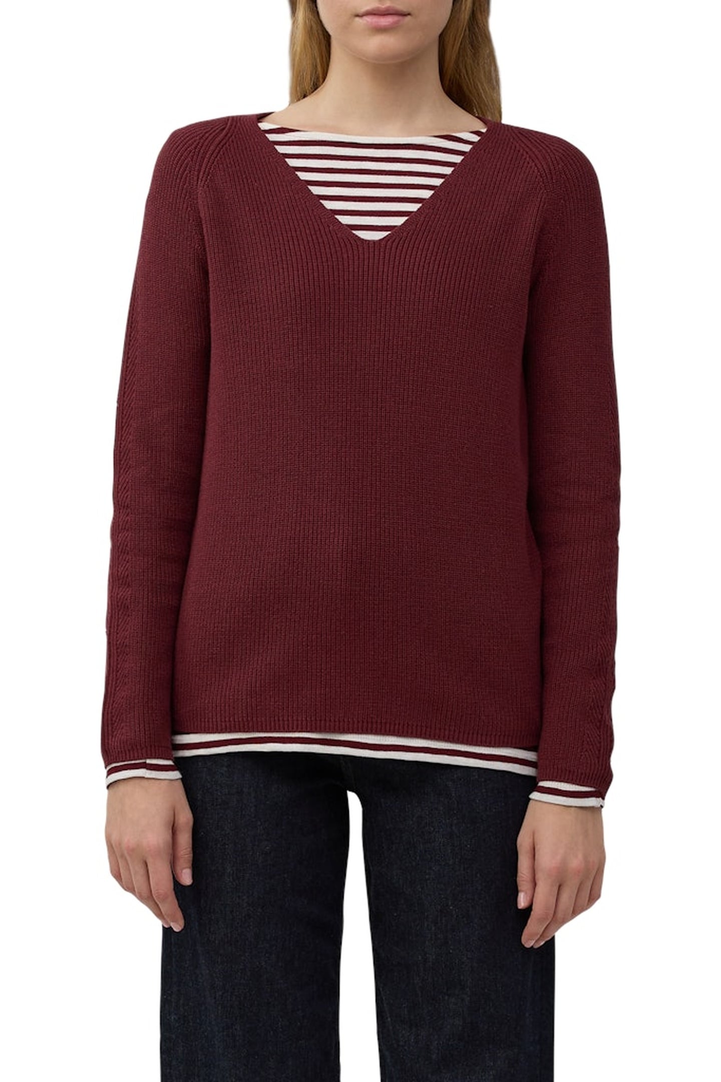 S.OLIVER PULLOVER BURGUNDY 1