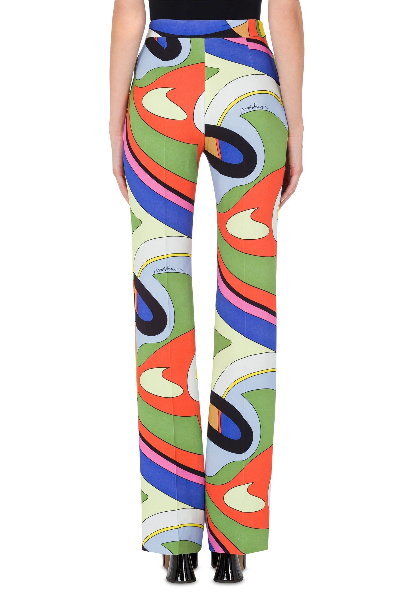MULTICOLOR PRINT CADY TROUSERS MULTICOLOR 2