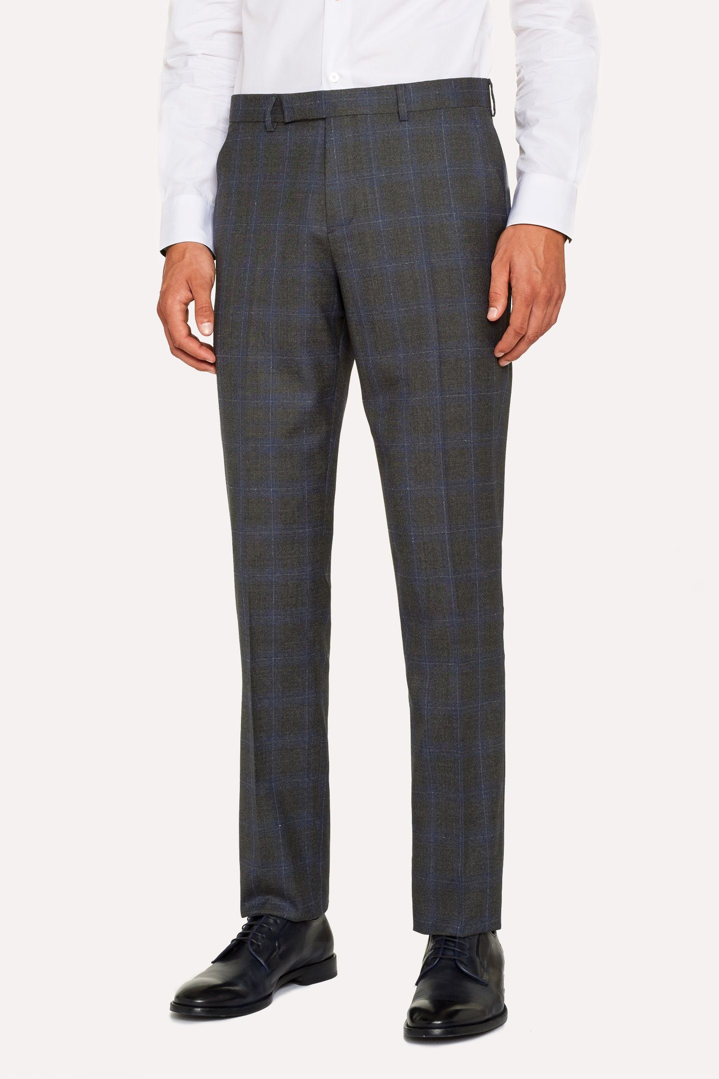 GENTS TAILORED FIT 3PCE 2 BUTTON SUIT GREY MELANGE 3