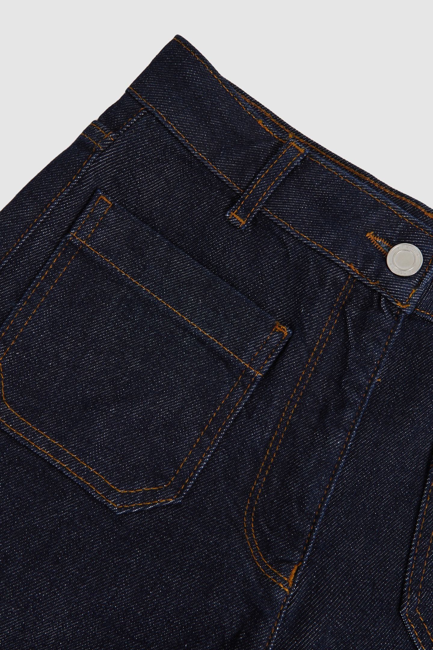 STRAIGHT PATCH POCKET JEAN DARK BLUE 5