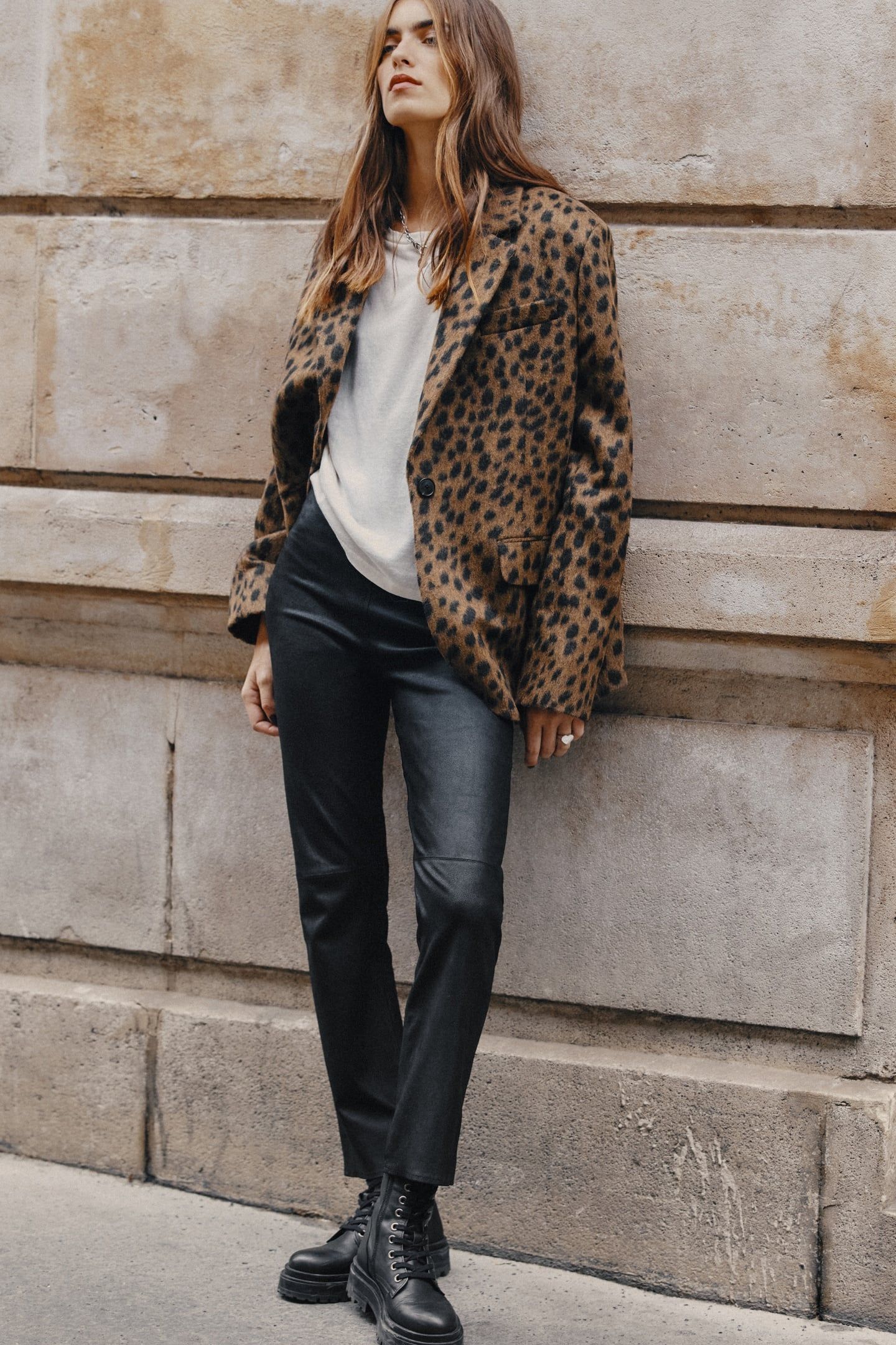 THE BLACK CROPPED LEATHER PANTS BLACK 1