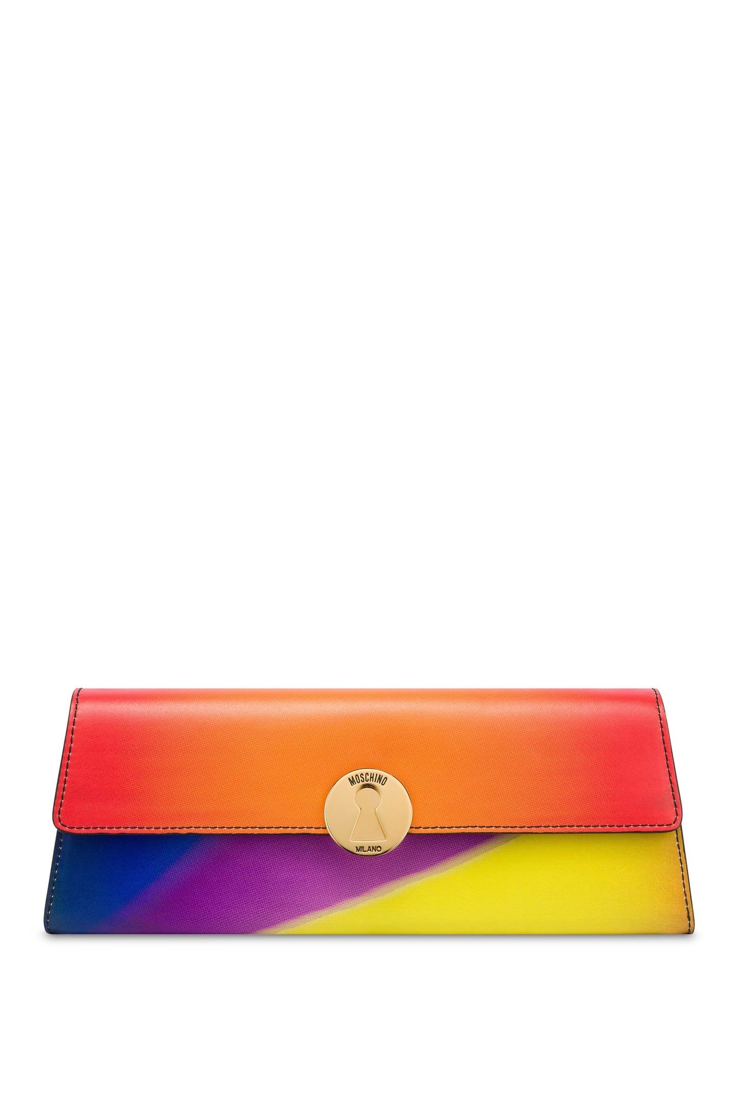 PROJECTION PRINT CALFSKIN MAXI CLUTCH MULTICOLOR 1