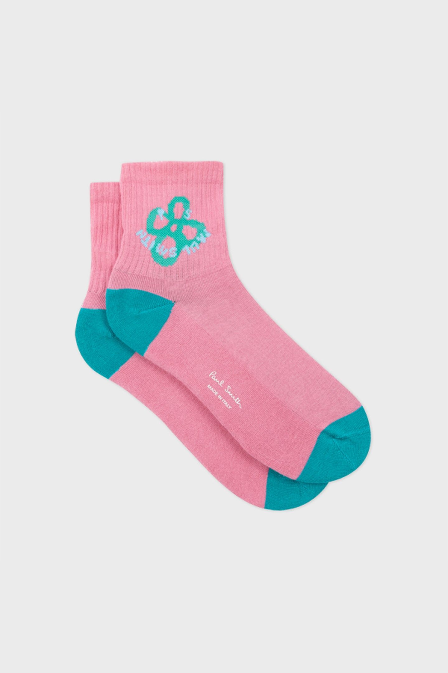 WOMEN SOCK HAPPY FLOWER PINK 5