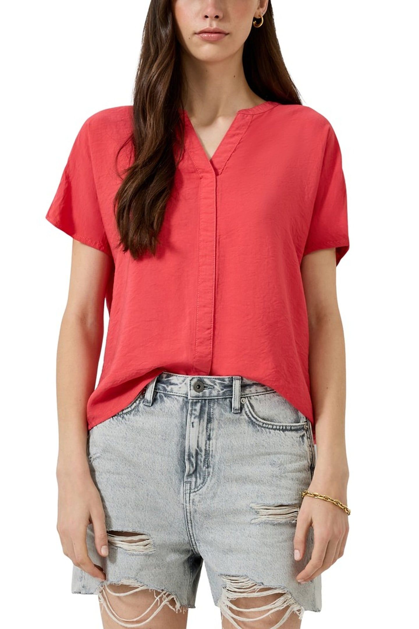 S.OLIVER-QS BLOUSES CORALRED 1