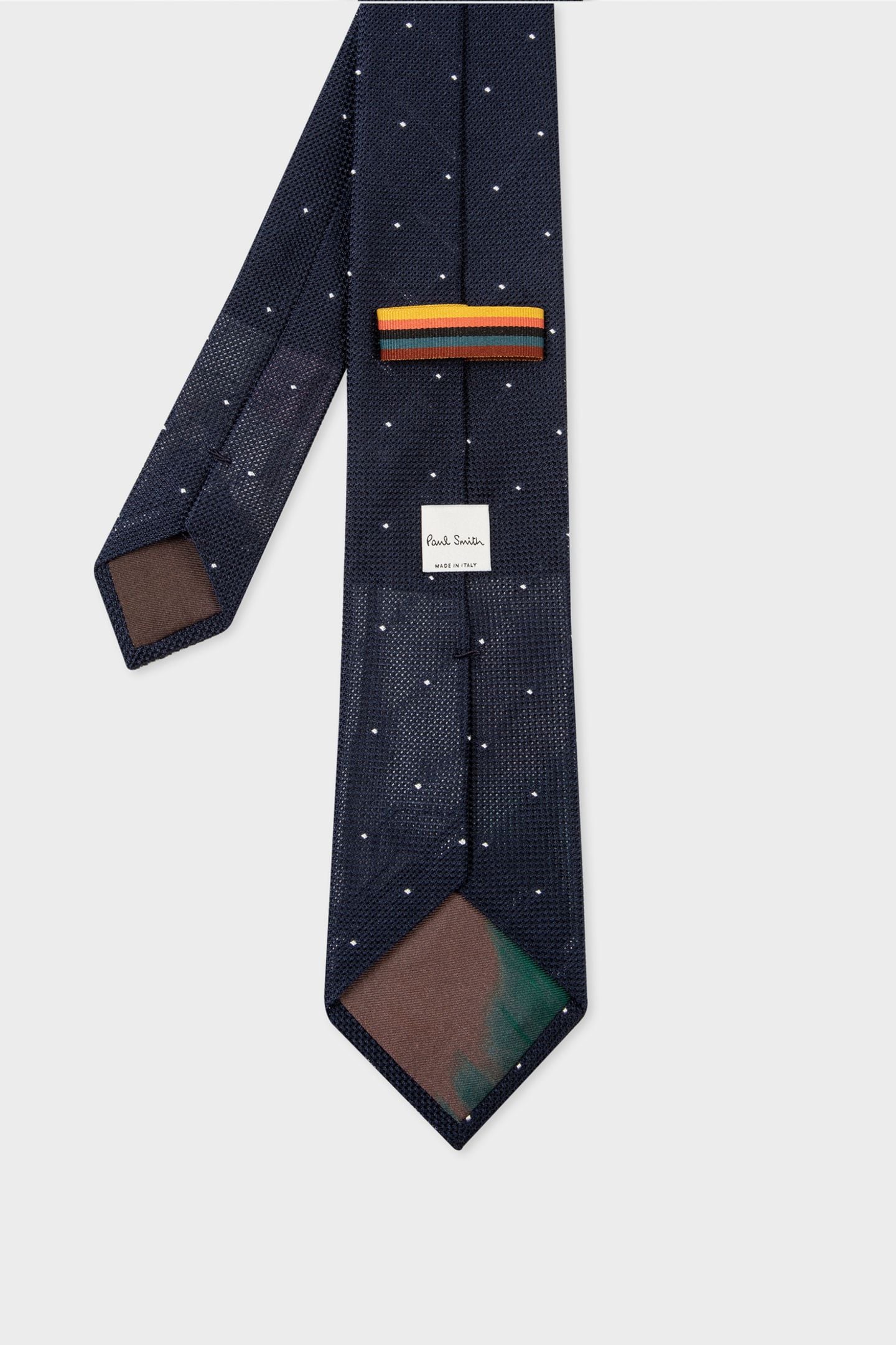 MEN TIE SMALL DOTS VERY DARK NAVY 2