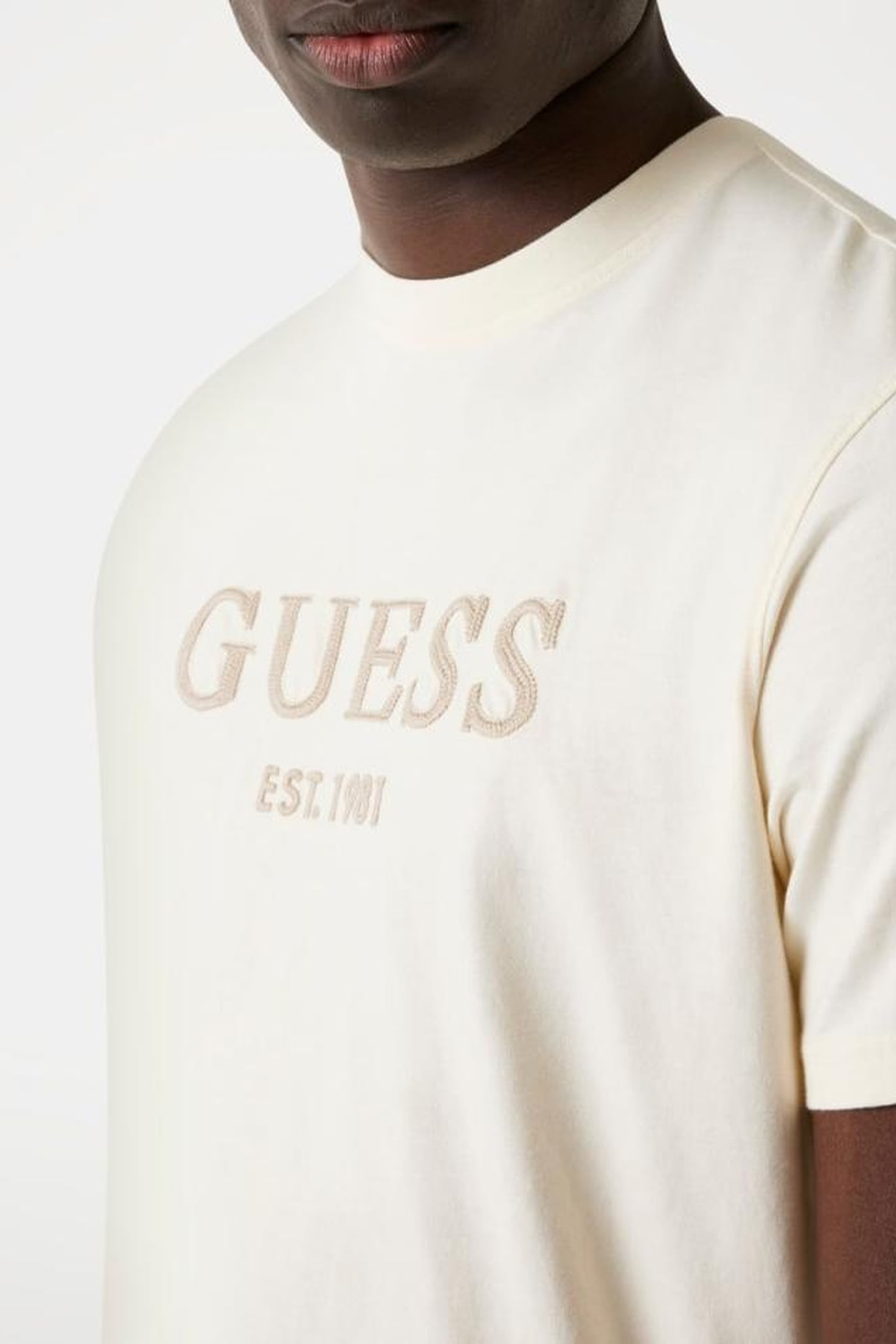 SS CN GUESS BOX LOGO PEARL WHITE 6