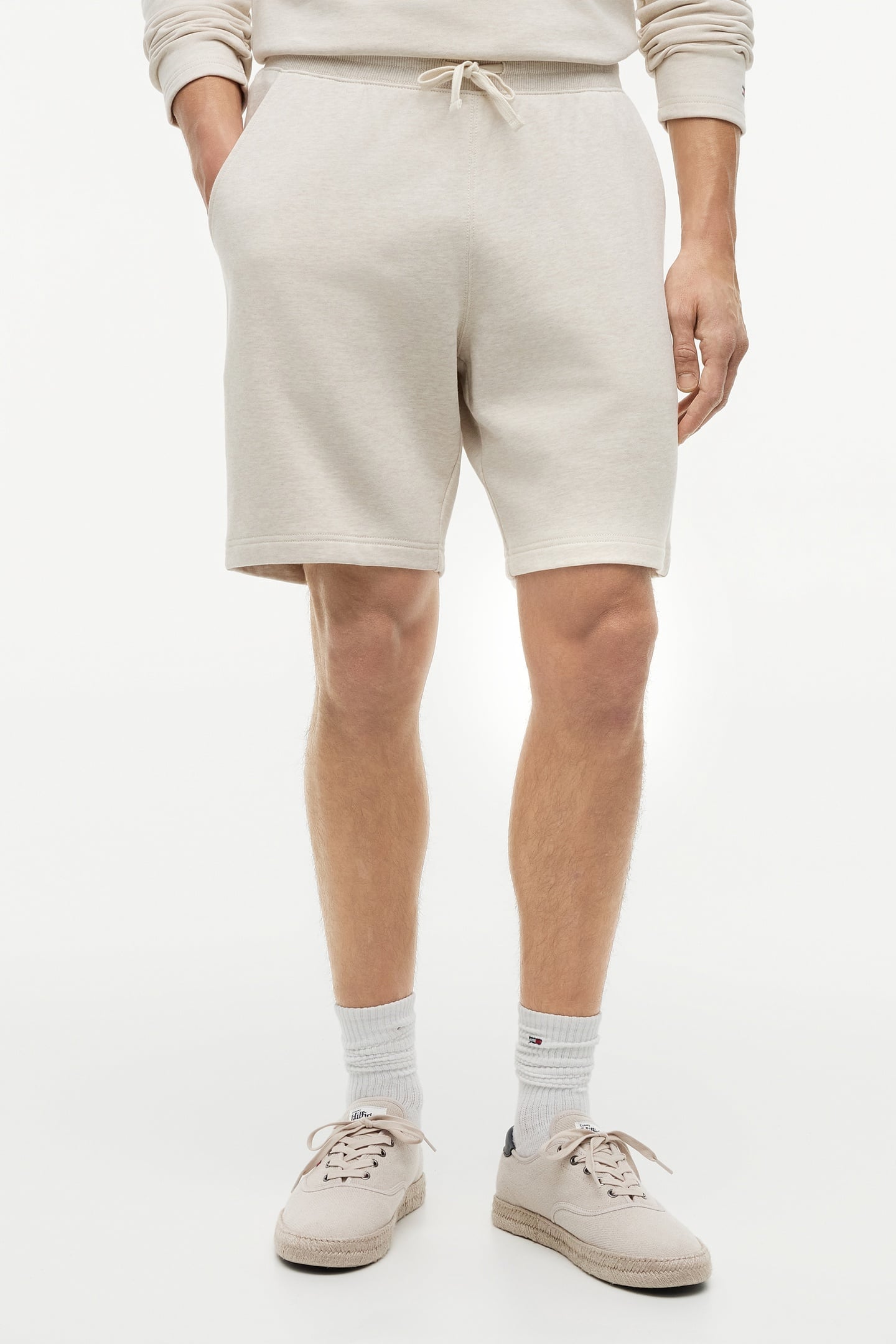ESSENTIAL TERRY SWEATER HEATHERED OATMILK 1
