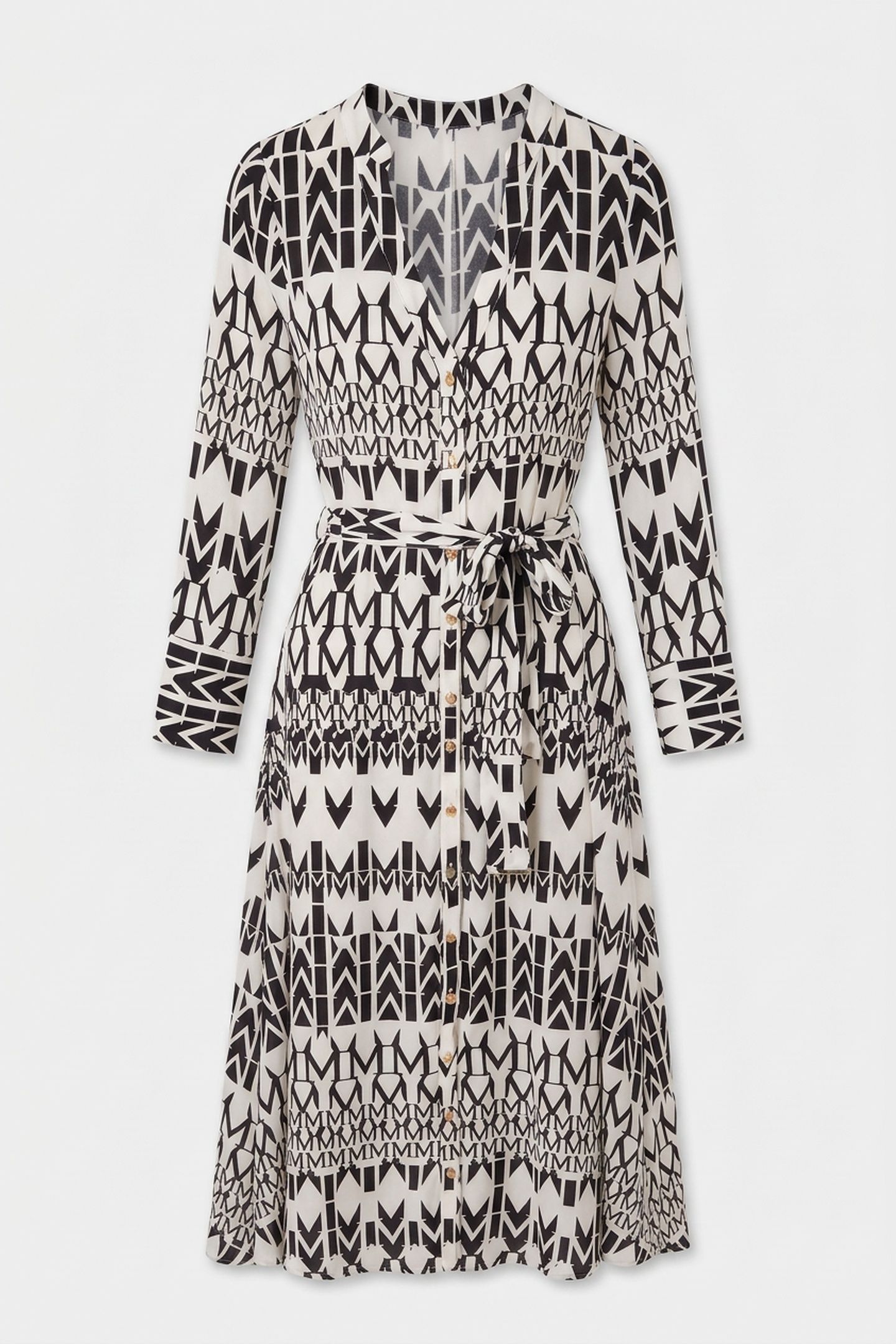 BRITNEY LS LONG DRES GEOMETRIC MONOGRAM B 3