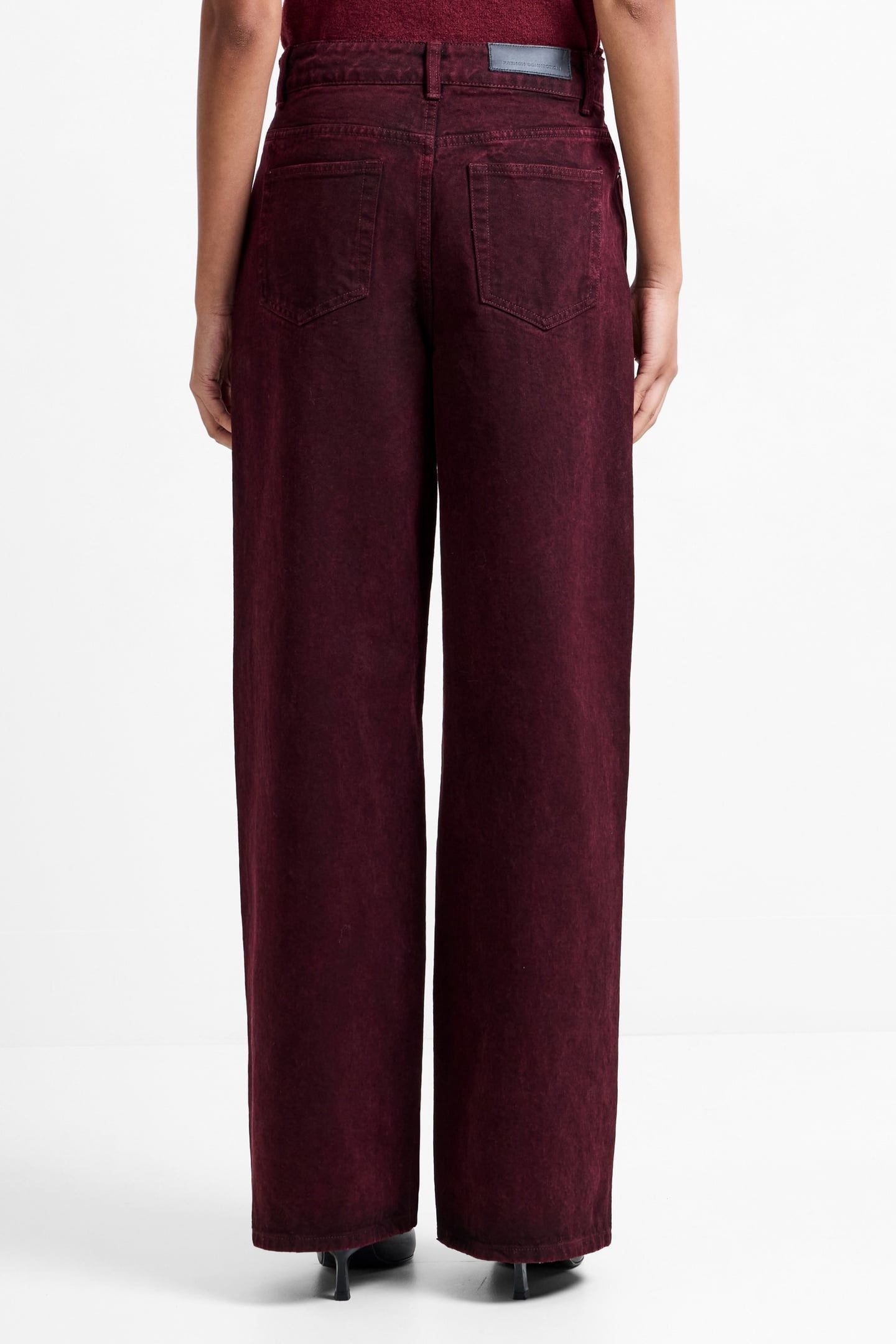 DALLAS DENIM STRAIGHT LEG JEAN BURGUNDY 3