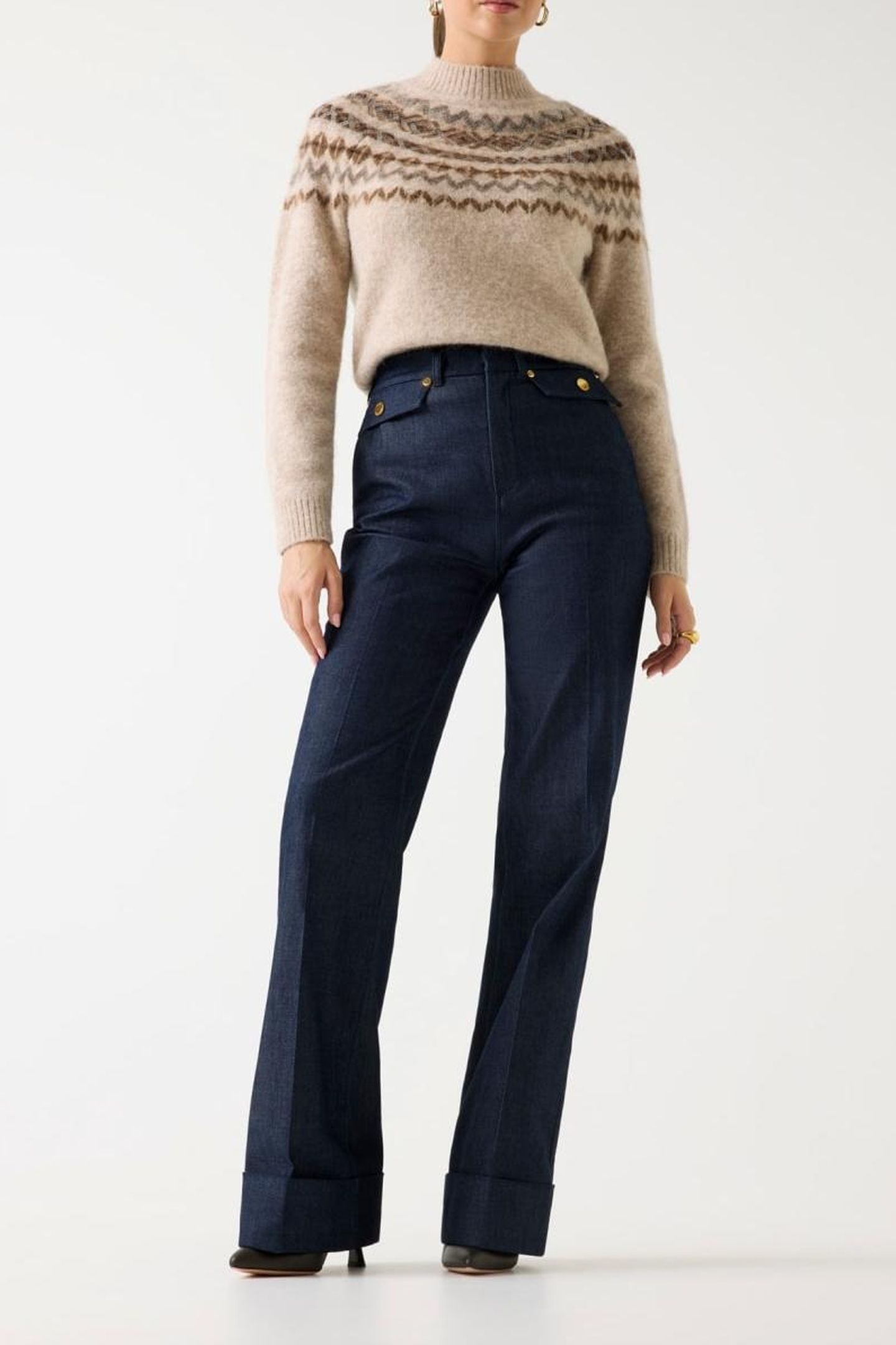 AKILAH LS MOCK NECK VELVET TAUPE HEATHER 2