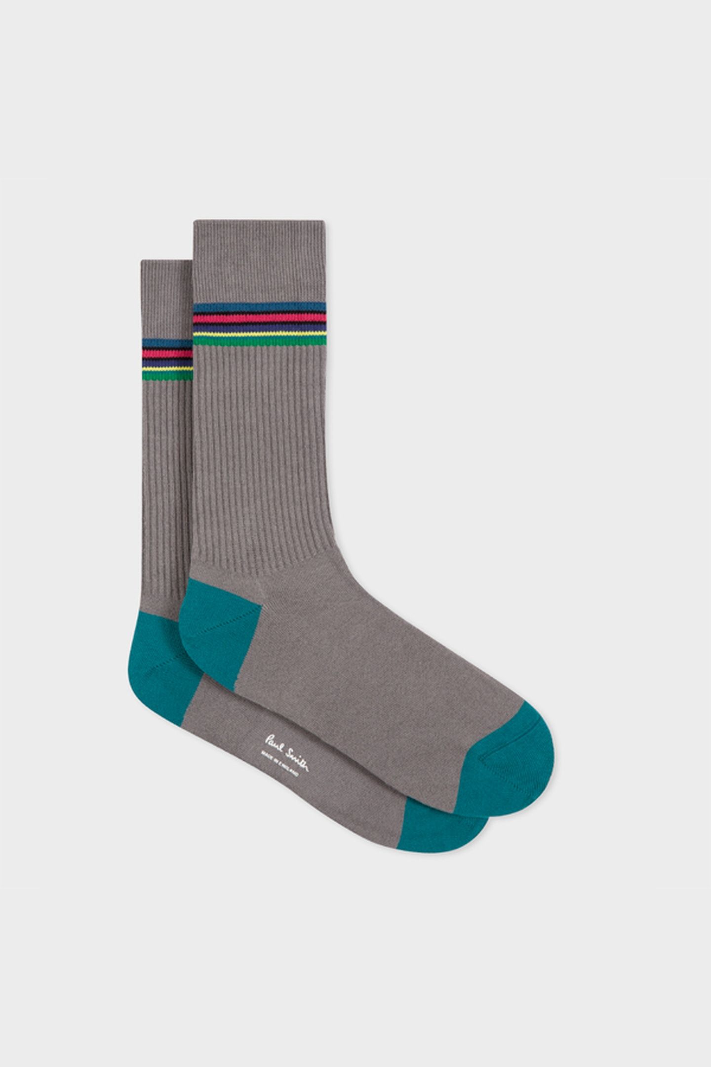 MEN SOCK DUO RIB SLATE 2