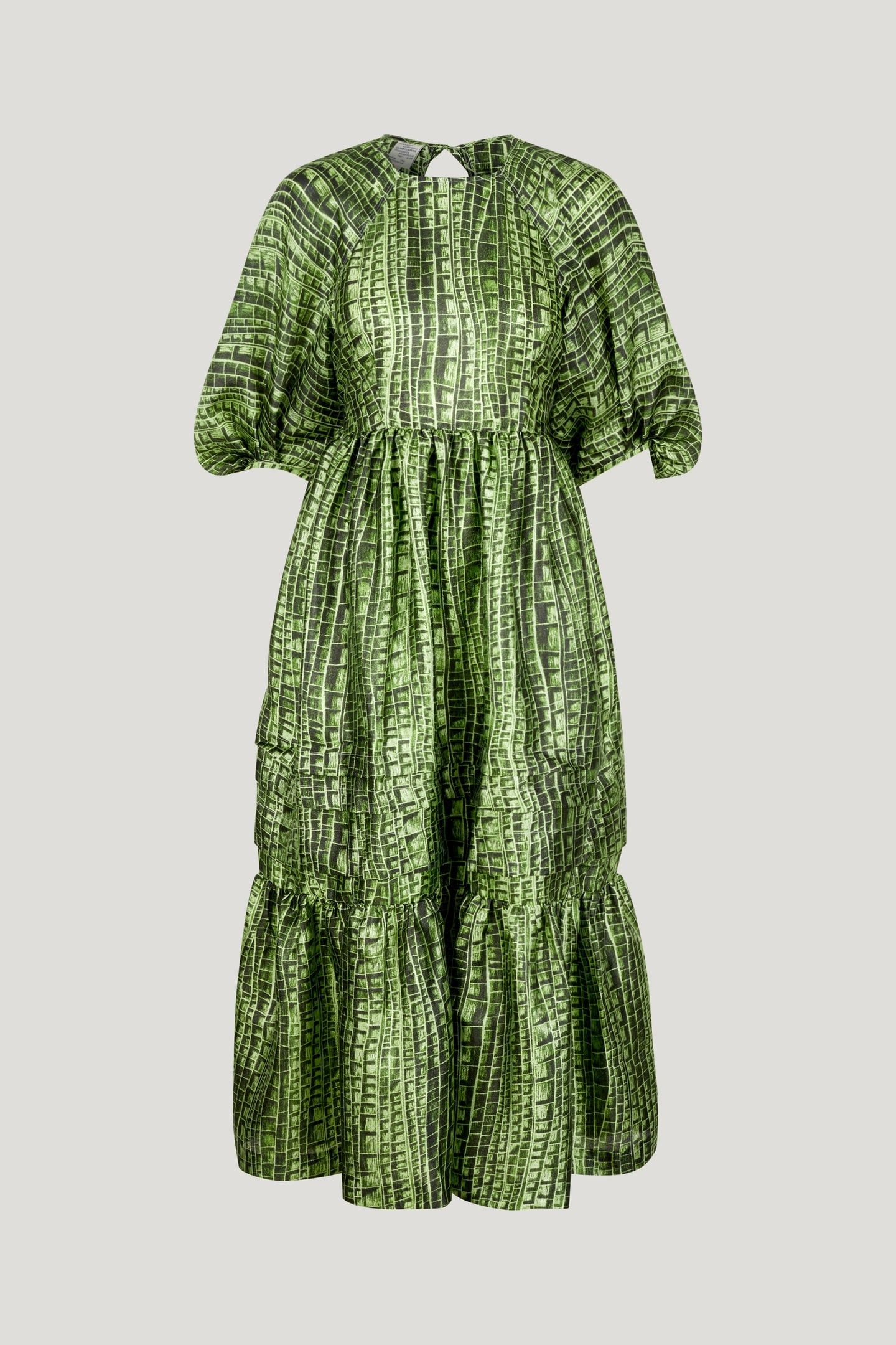 ADELINE DRESS GREEN REPTILE 3