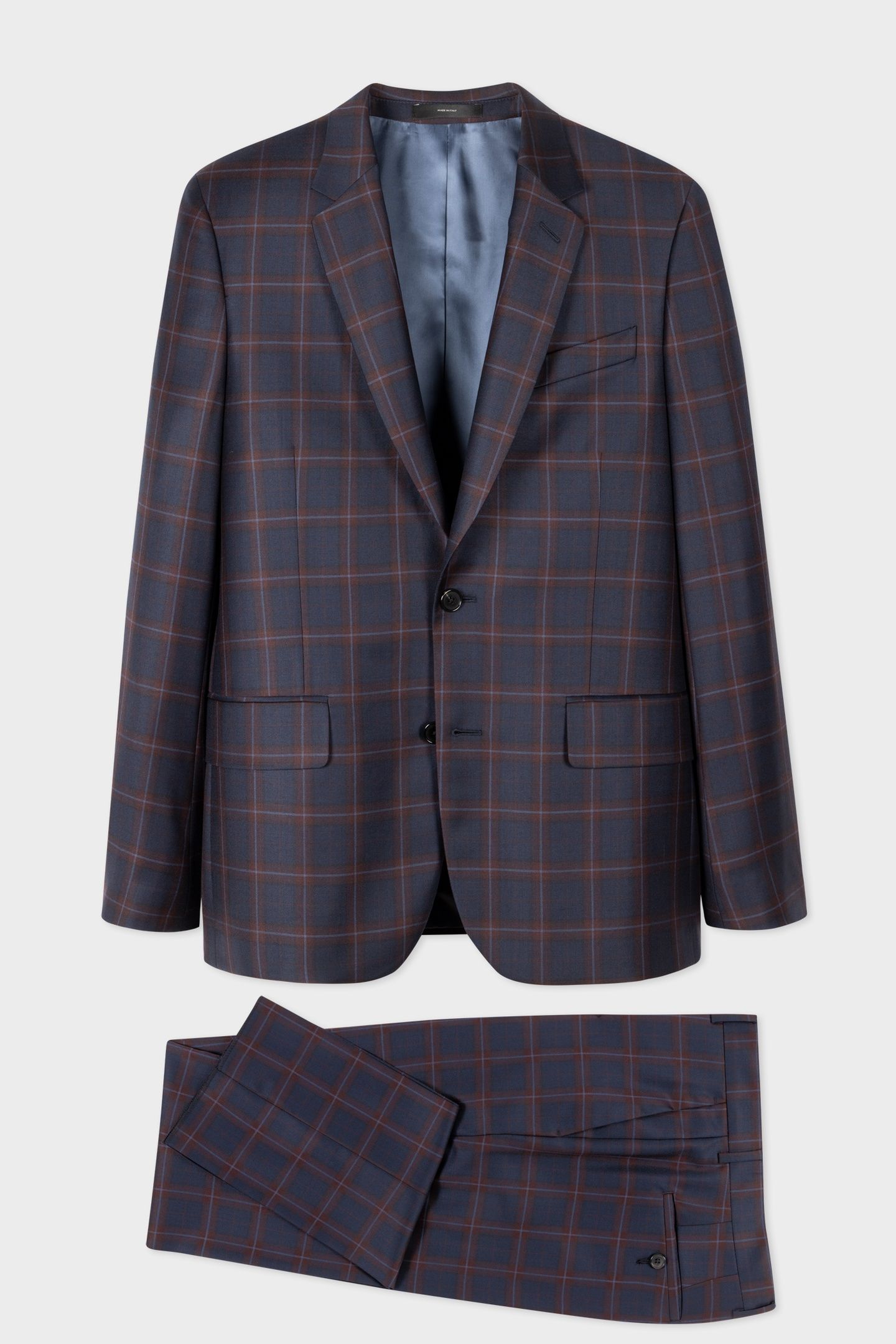 MENS TAILORED FIT 2BTN SUIT NAVY 1