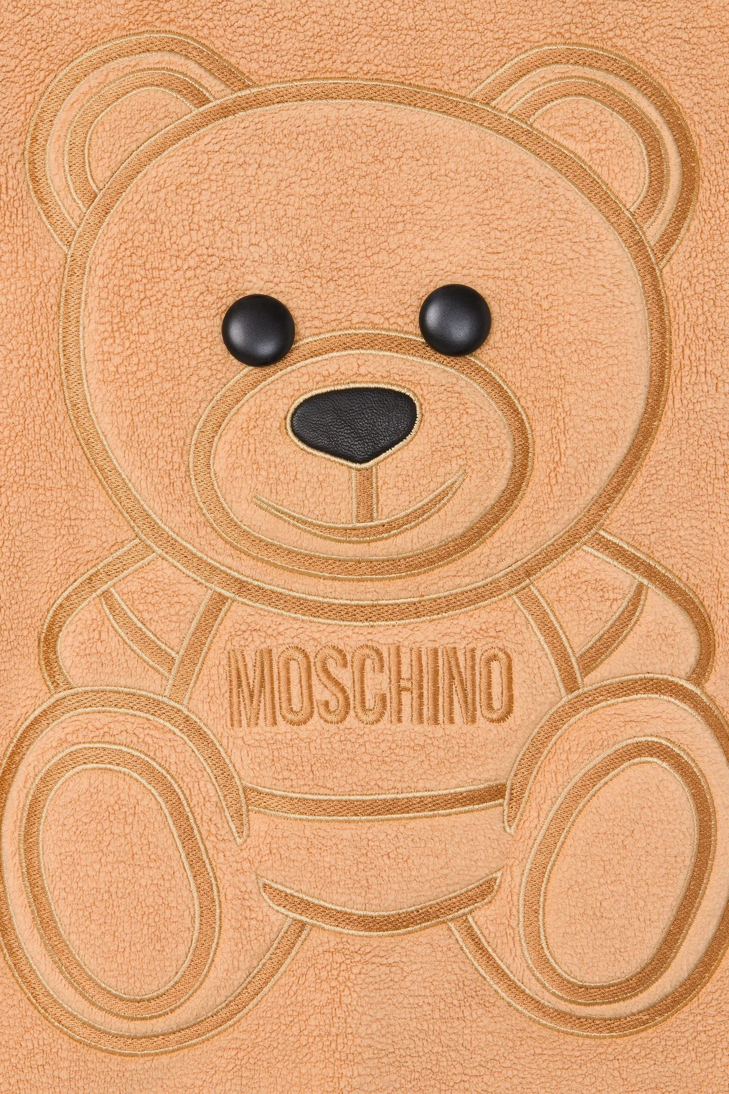 MOSCHINO TEDDY BEAR COTTON SWEATSHIRT BEIGE 4