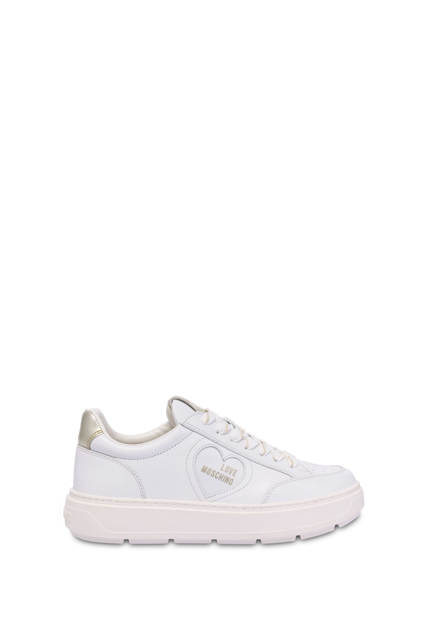 WHITE LEATHER SNEAKERS WHITE 1