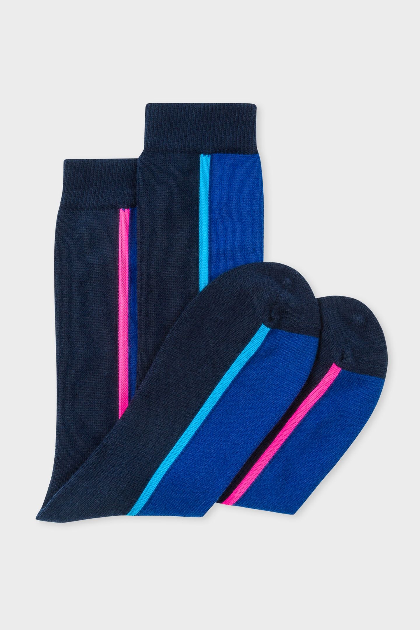 MEN SOCK SIDE VERTICAL NAVY 3