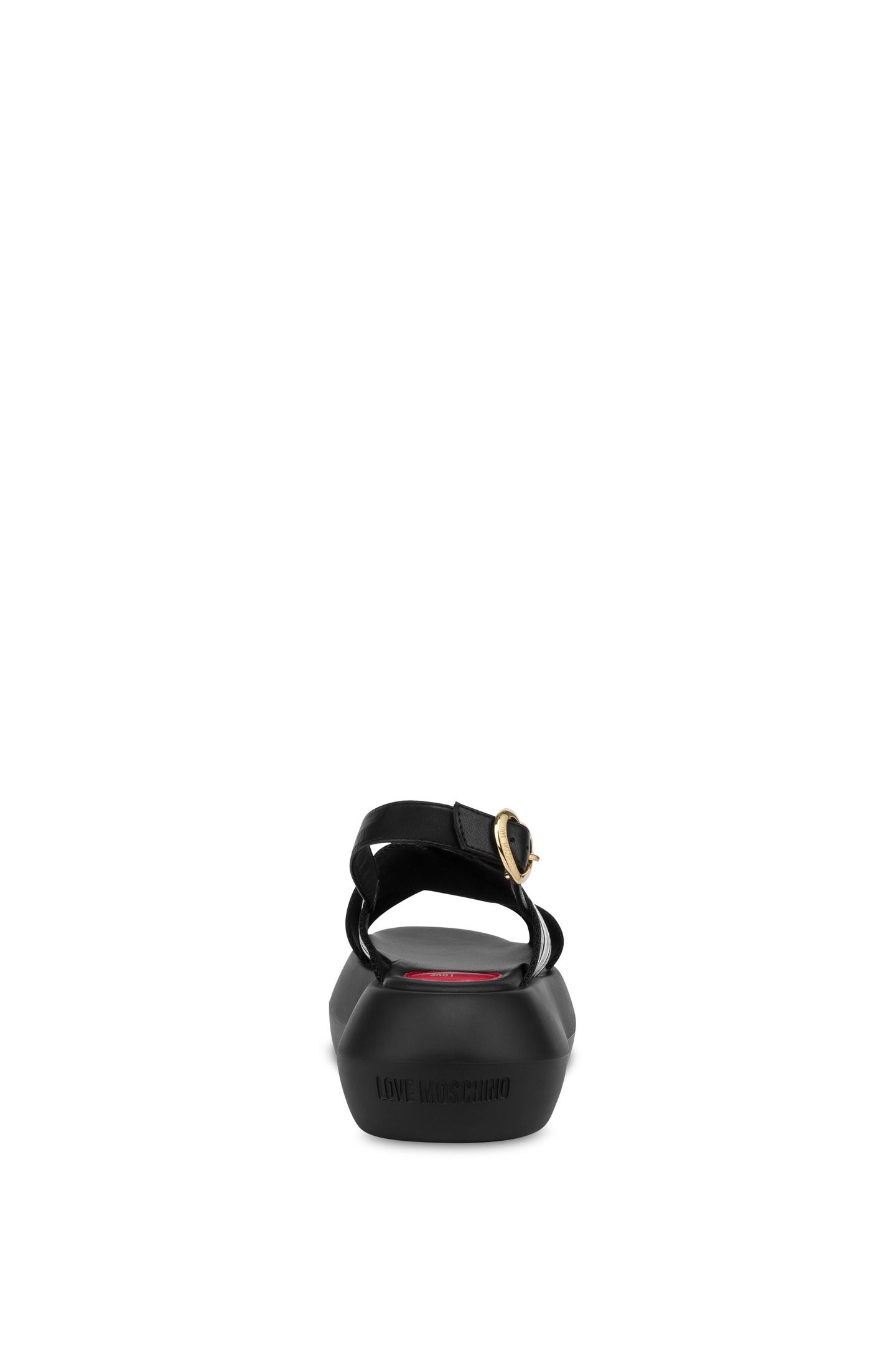 CROSSED SANDALS WITH CHUNKY SOLE BLACK 4