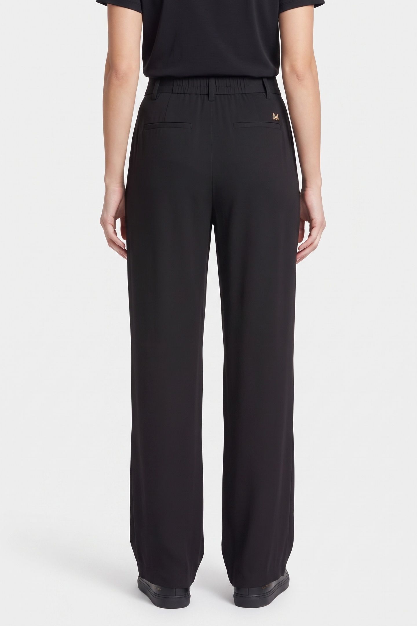 AMY WIDE LEG SOLID P JET BLACK A996 2