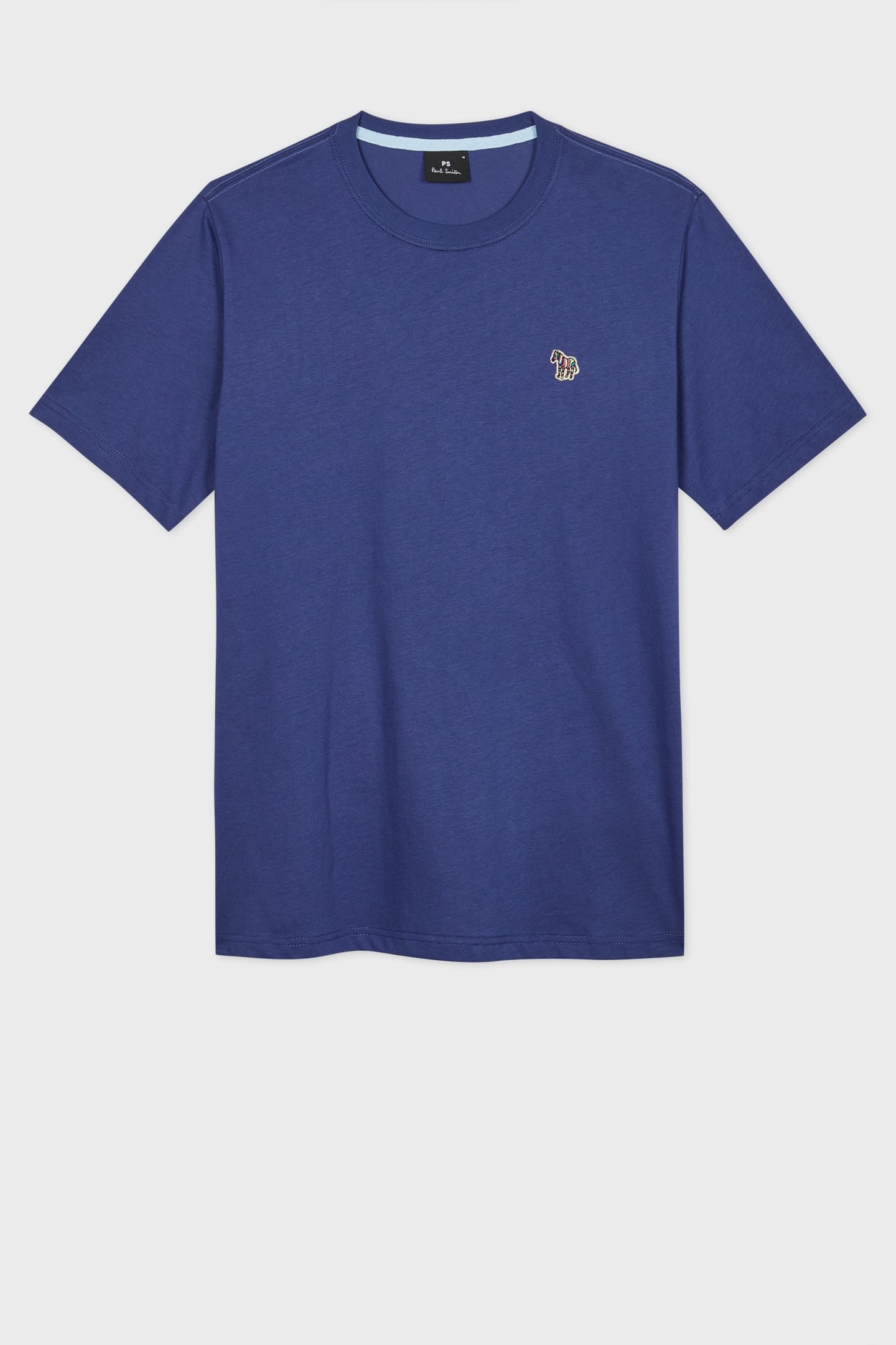 MENS REG FIT TSHIRT ZEBRA BADGE INDIGO 2