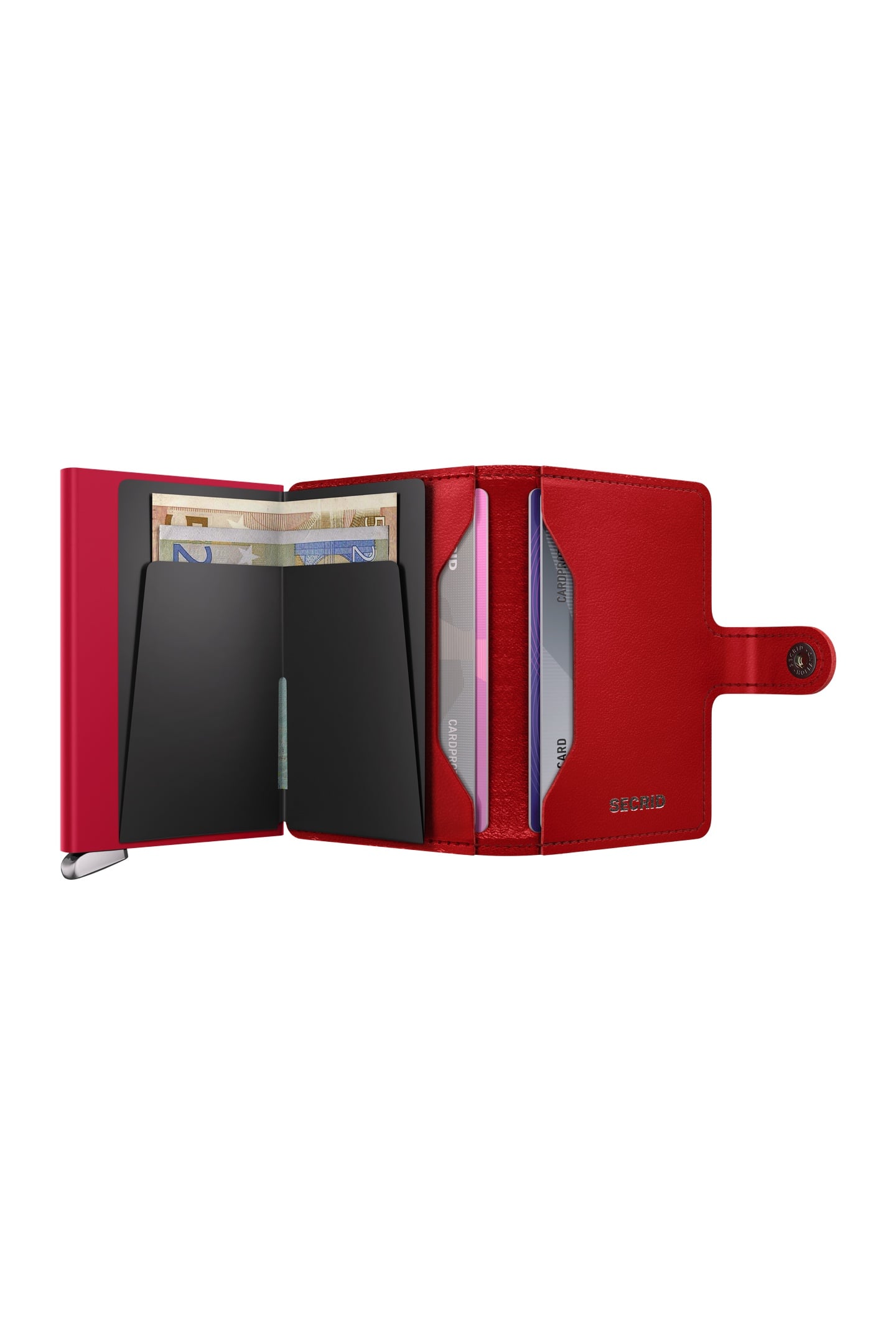 UNISEX MINIWALLET EMBOSS DIAMOND RED 4