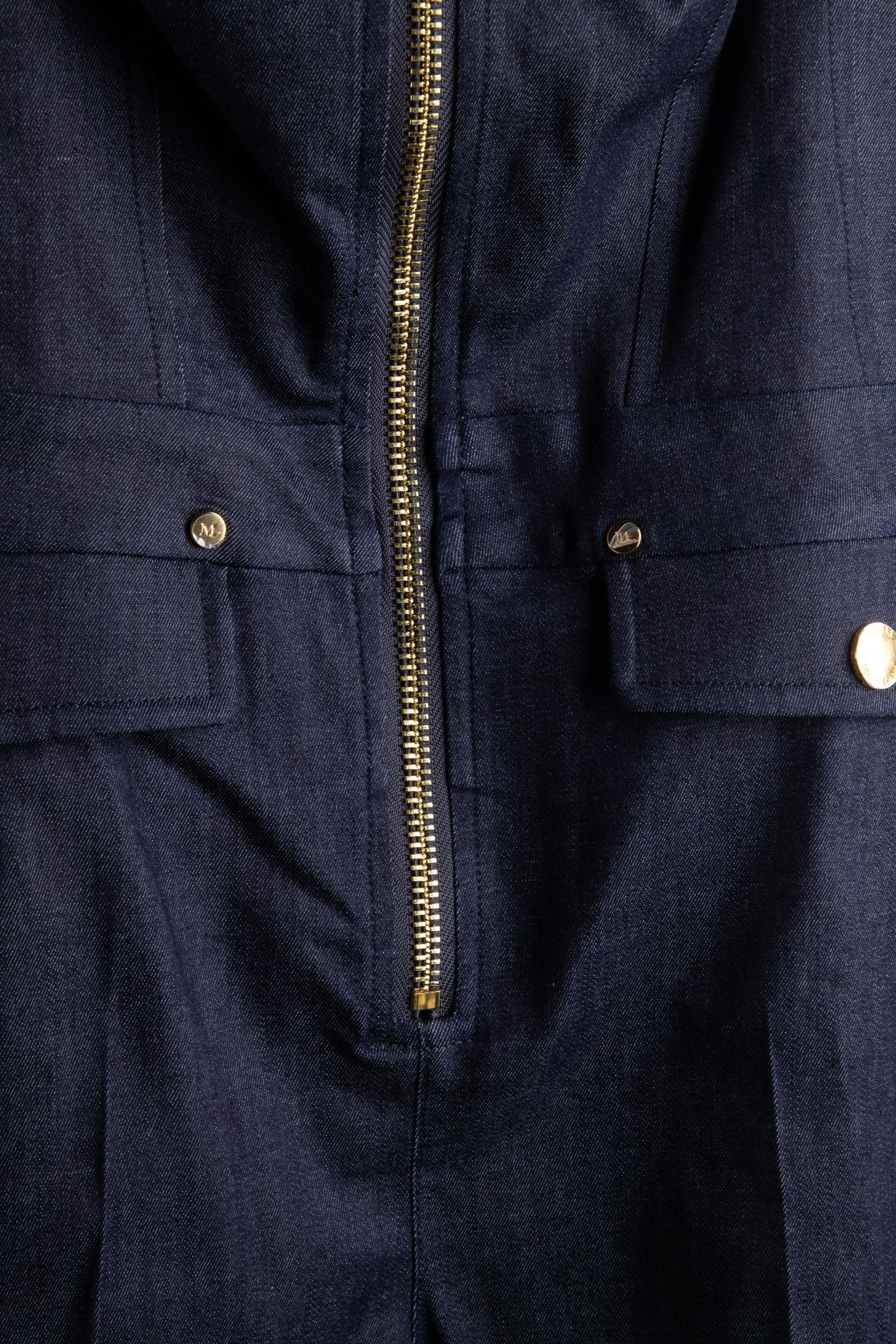 ZIPPED JUMPSUIT DARK WASH 4