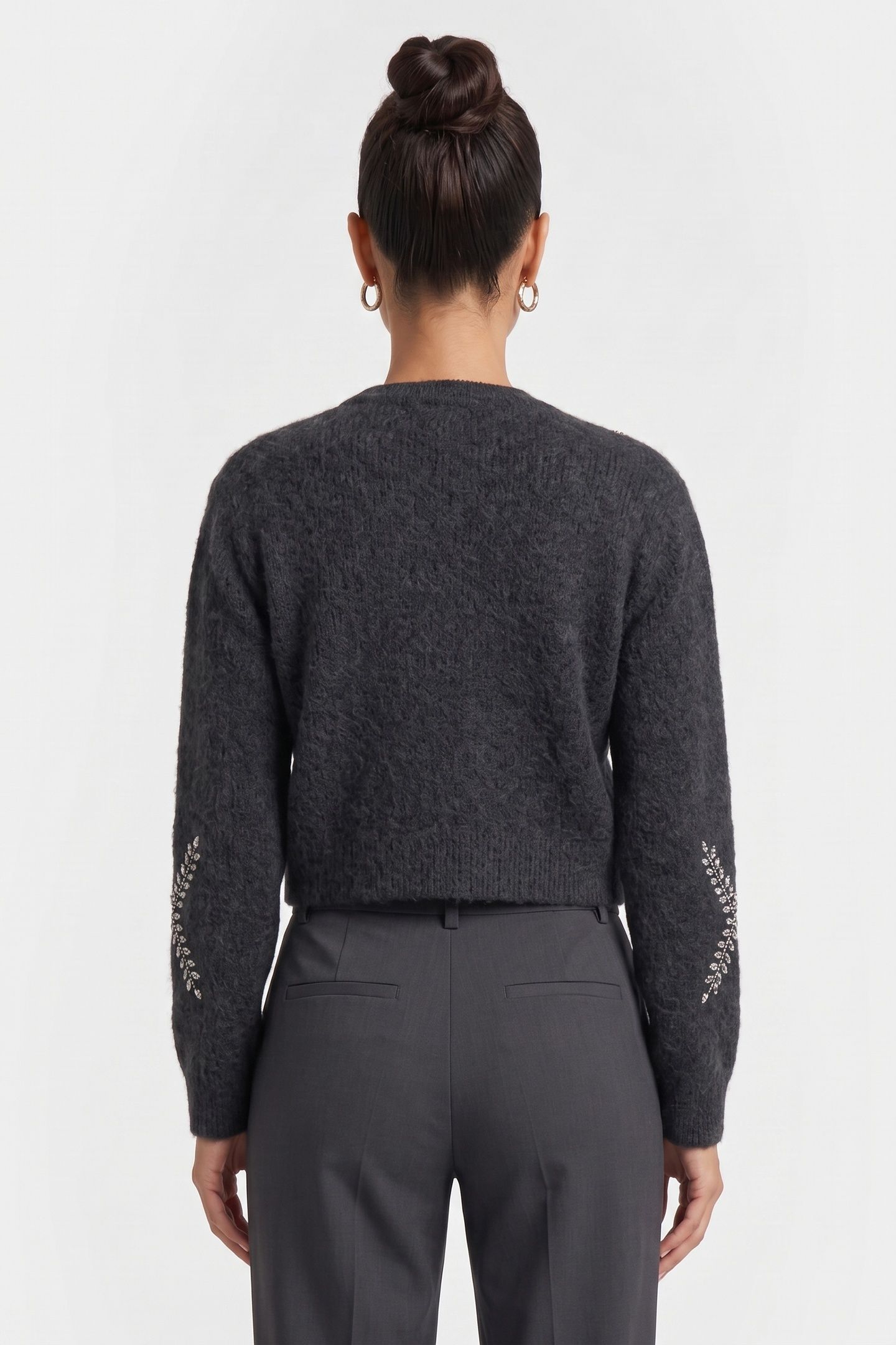 X KATE CARDIGAN GREY 2