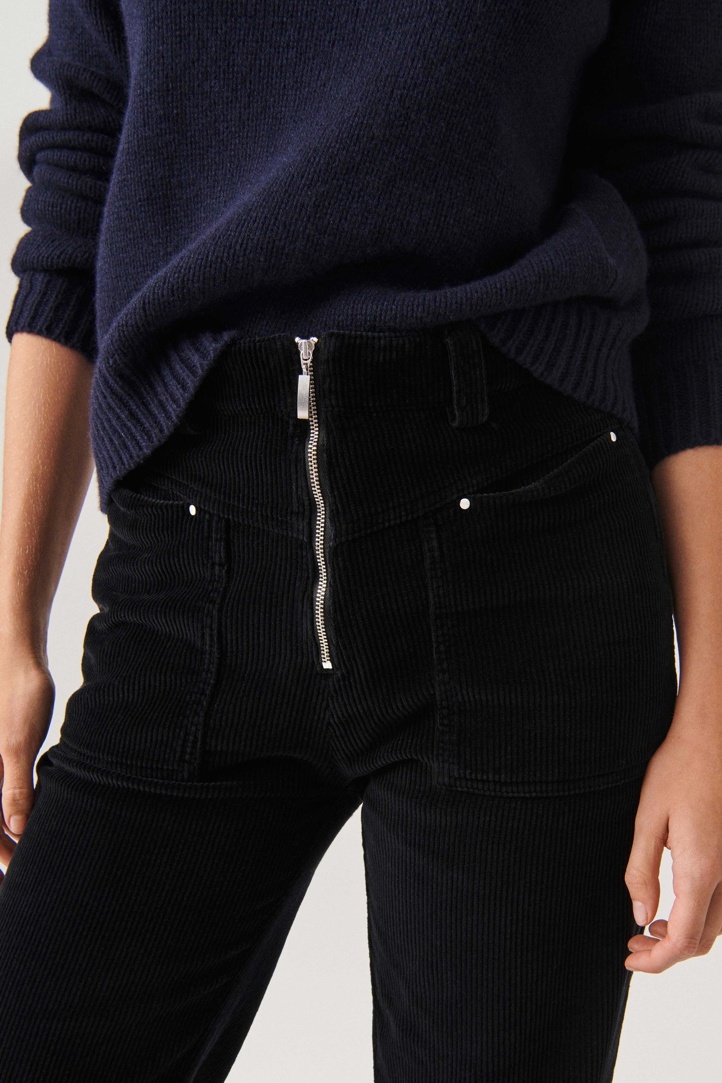 FLARE TROUSERS BLACK 5