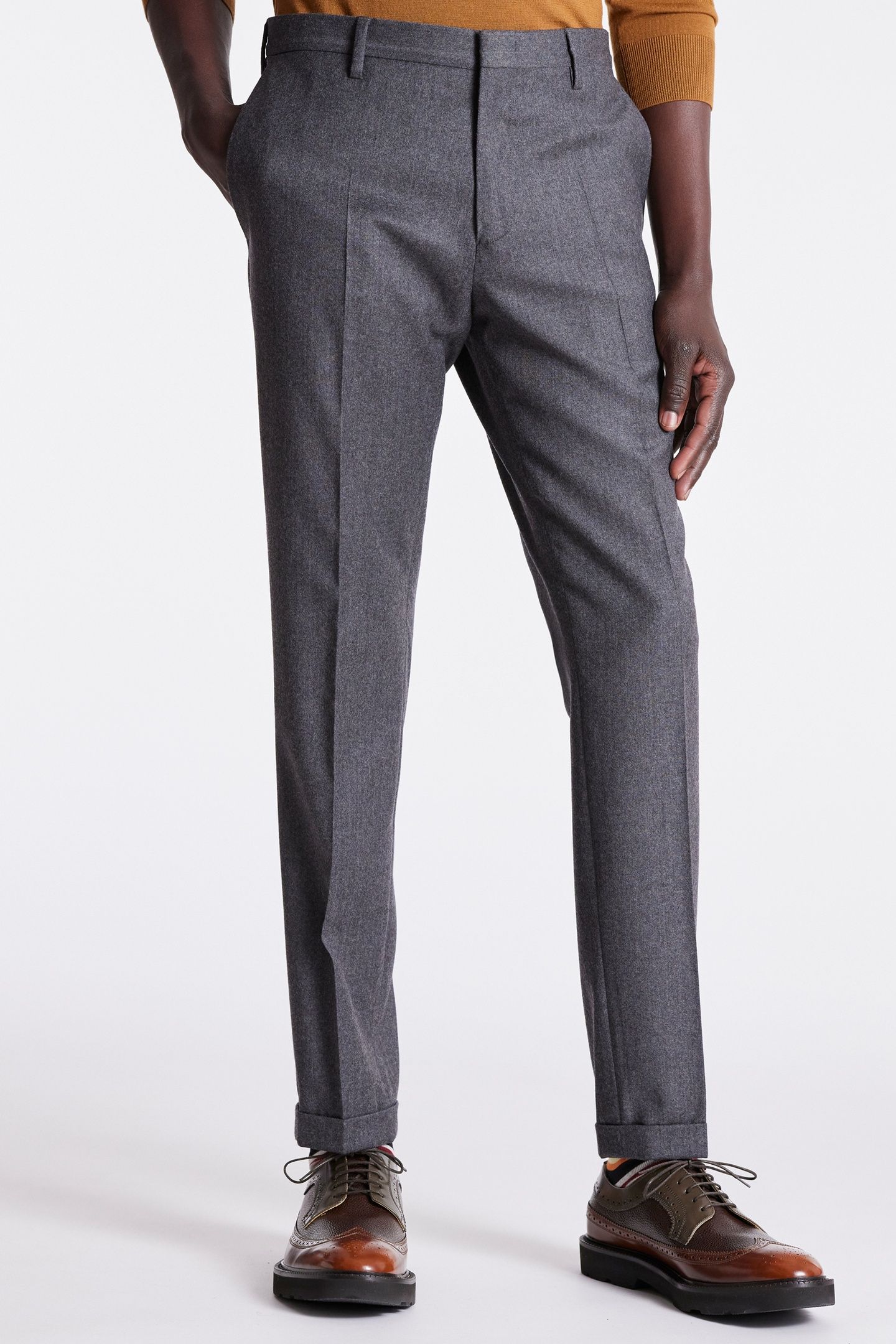 GENTS TROUSER GREY MELANGE 1
