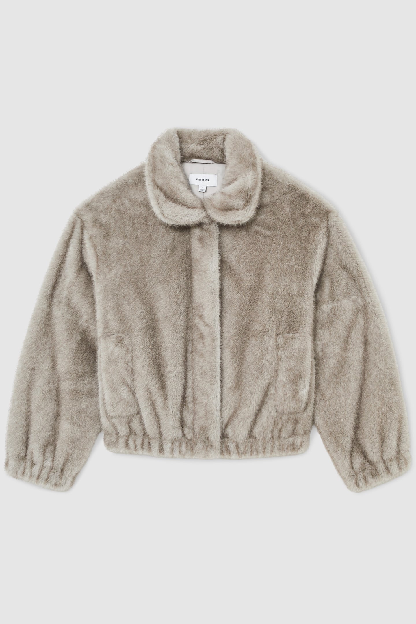FAUX FUR CASUAL JACKET GREY 5