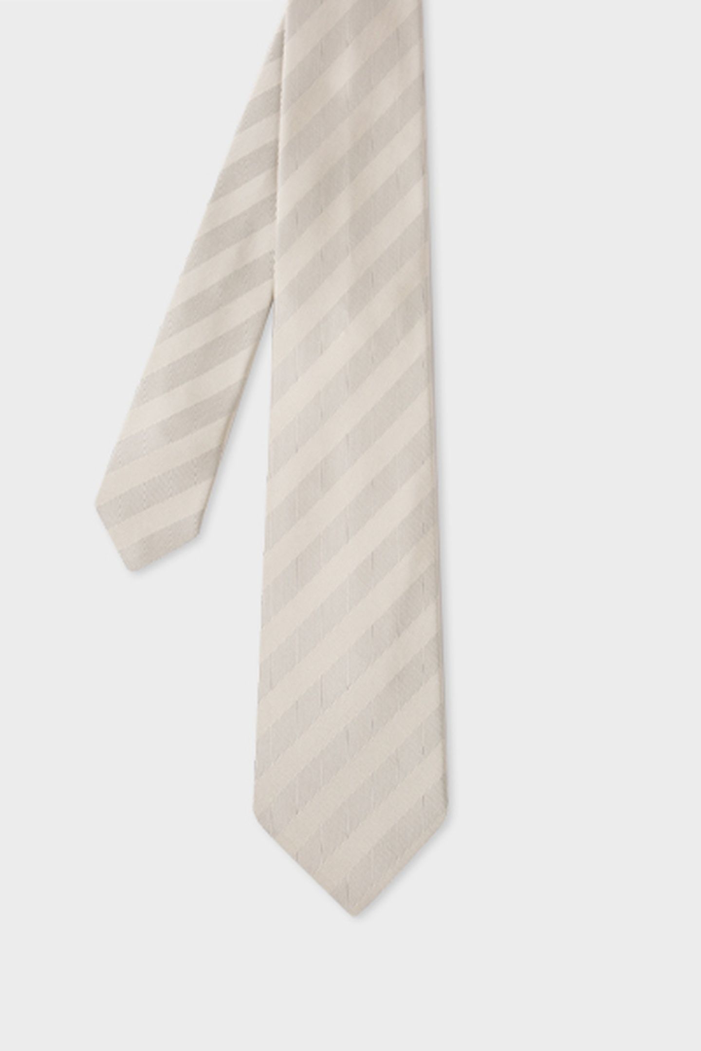 MEN TIE MONO STRIPE OFF WHITE 3