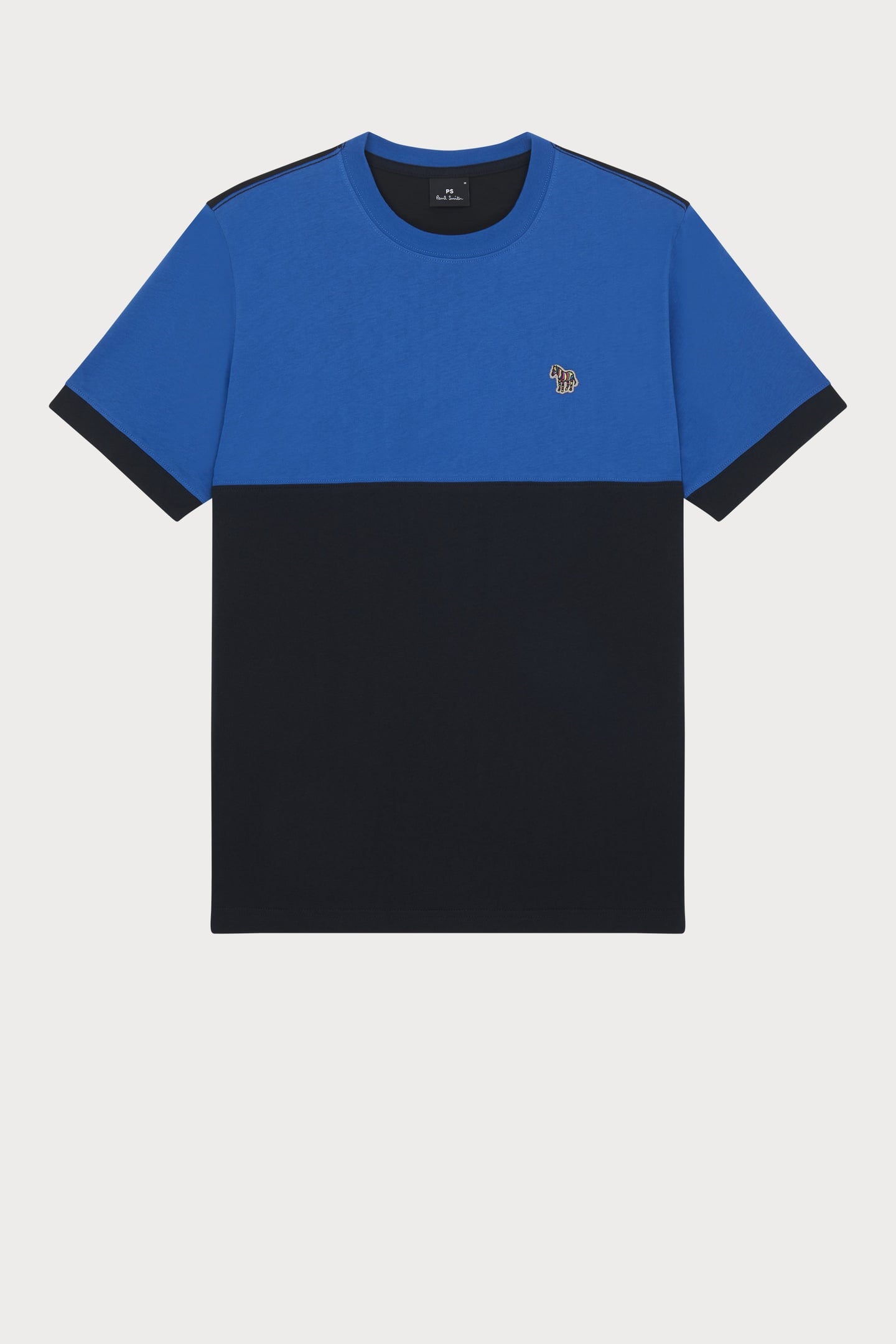 MENS SS REG FIT TSHIRT ZEBRA COBALT BLUE 1