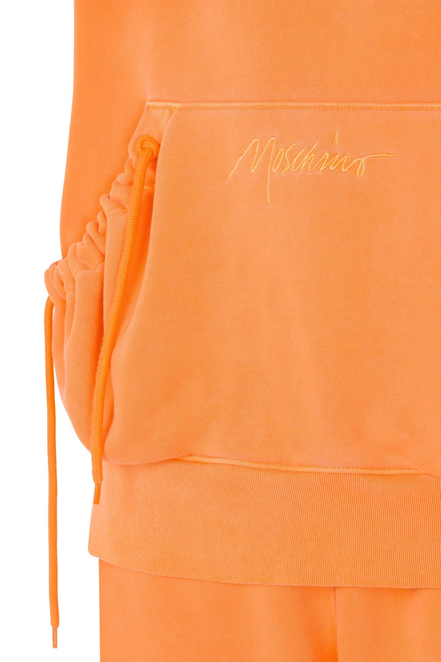 FADED COTTON SWEATSHIRT LOGO SIGNATURE ORANGE 4