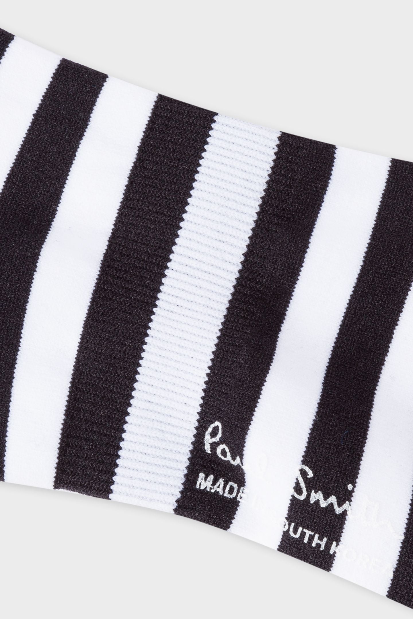 MEN CYCLE SOCK TWO STRP BLACK 8