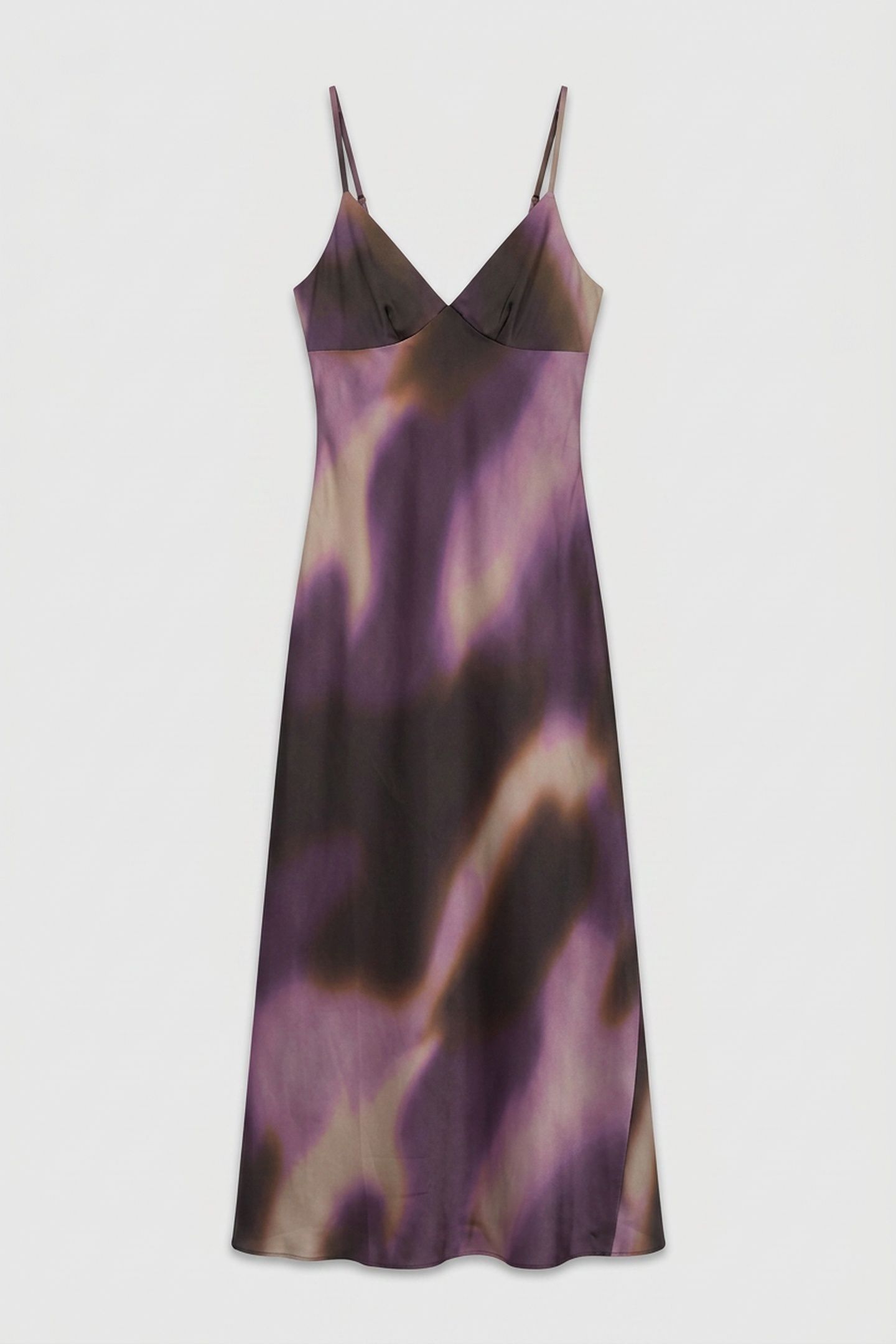 RAVEN LONG SLIP DRES WINTERY LIGHTS PURPL 3