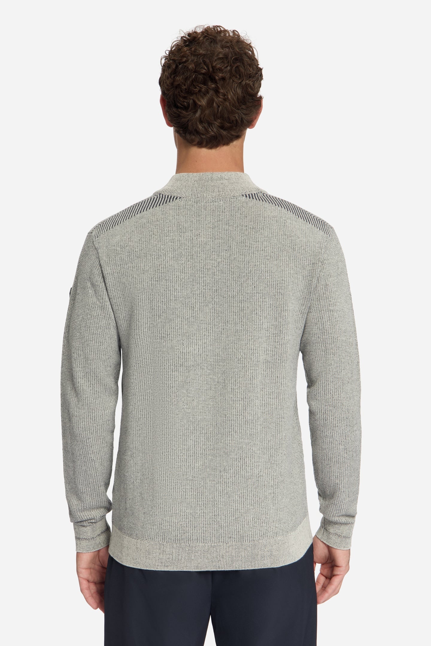 PULLOVER HALF ZIP PLATED STONE 4