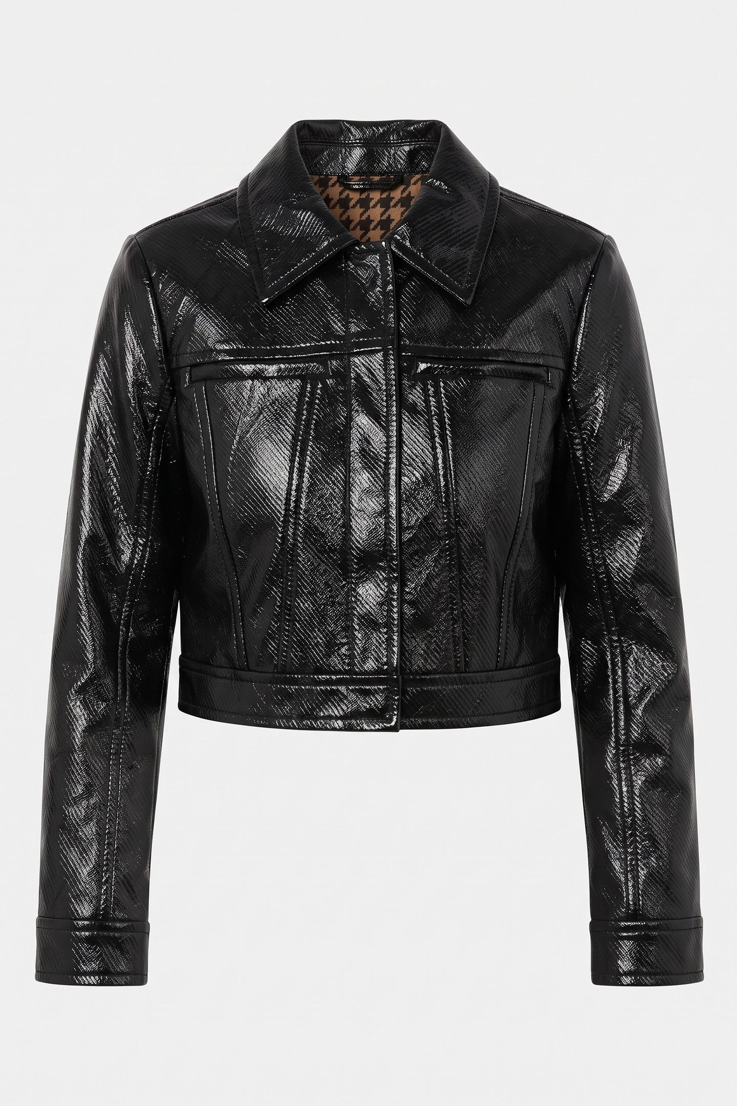 PA CLOVER PATENT JACKET BLACK 3