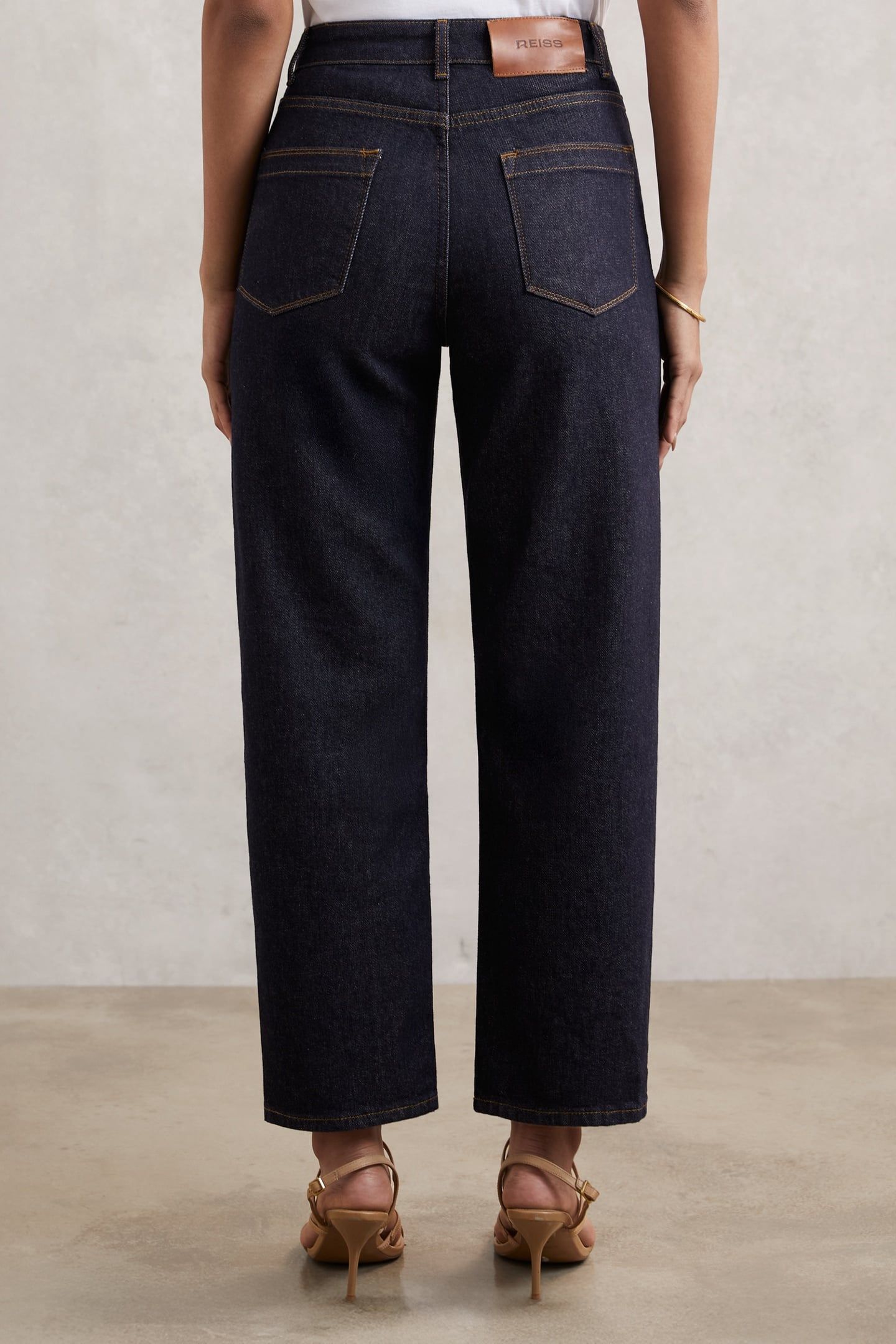 STRAIGHT PATCH POCKET JEAN DARK BLUE 3