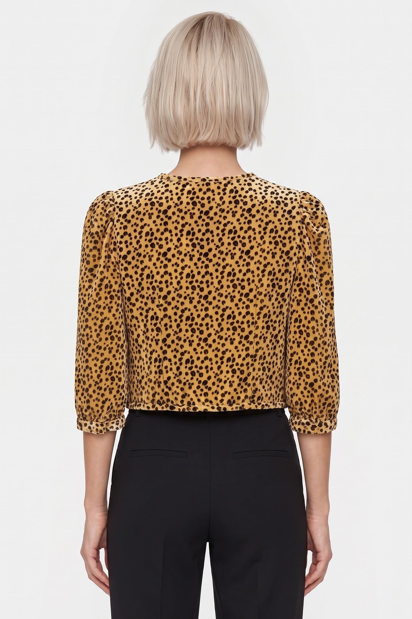 PA JANET VELVET BLOUSE YELLOW 2
