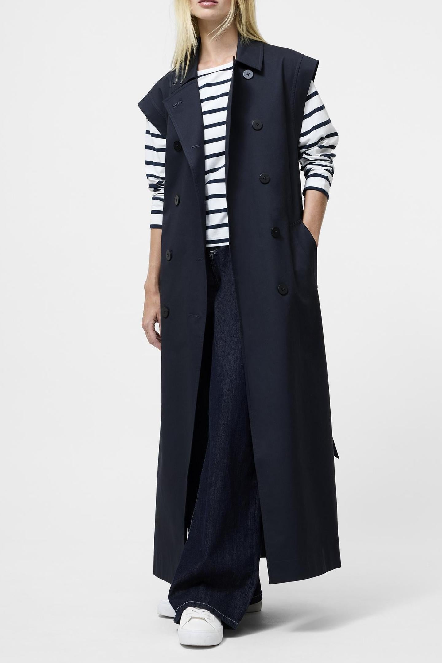 DANBY SLVLSS TRENCH COAT NAVY NAVY 2