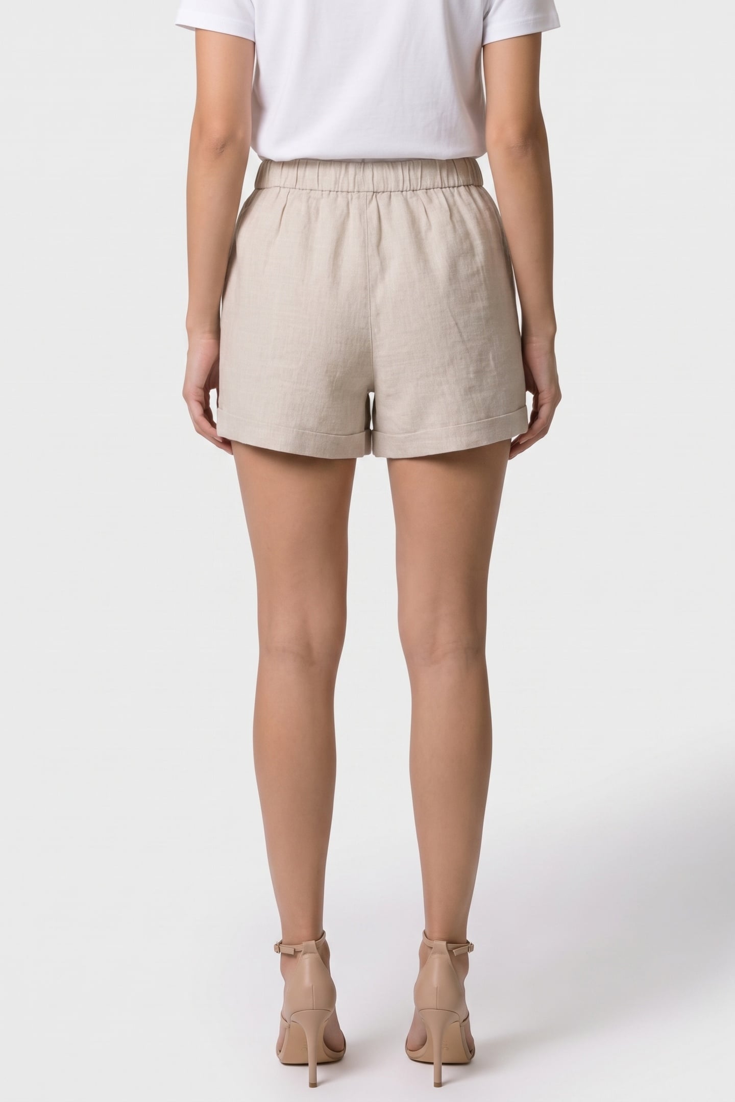 MAJLI LINEN SHORTS BEIGE 2
