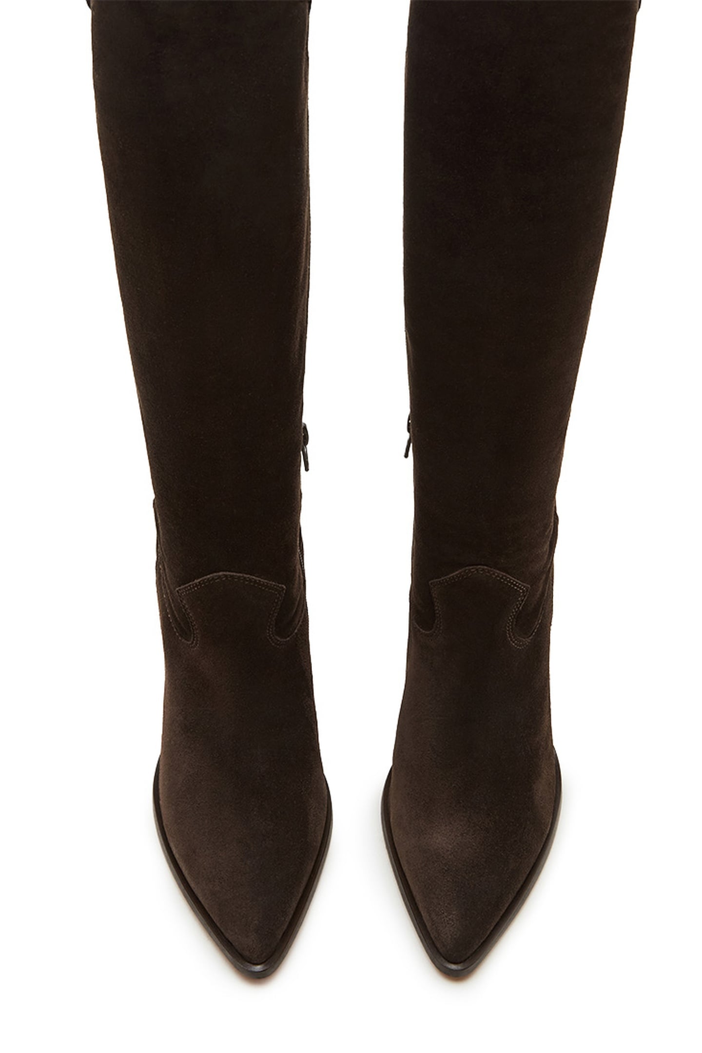 VESEY BOOTS CHOCOLATE BROWN SUEDE 6