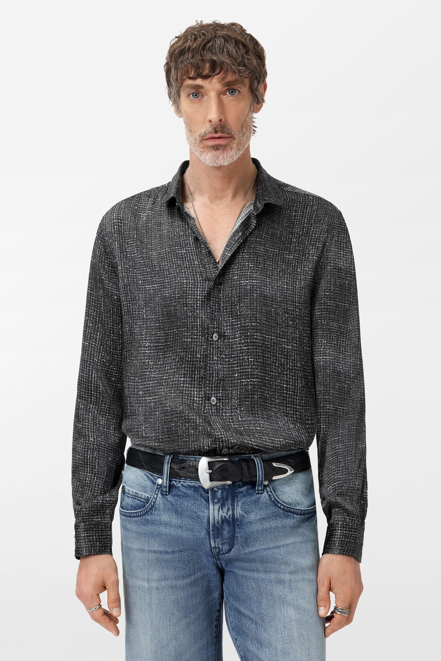 ORCHARD SHIRT BLACK WHITE 1