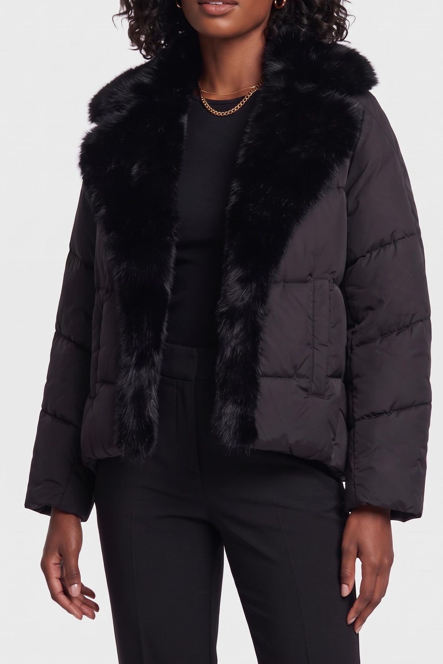 ESTELLA PADDED JACKE JET BLACK A996 1