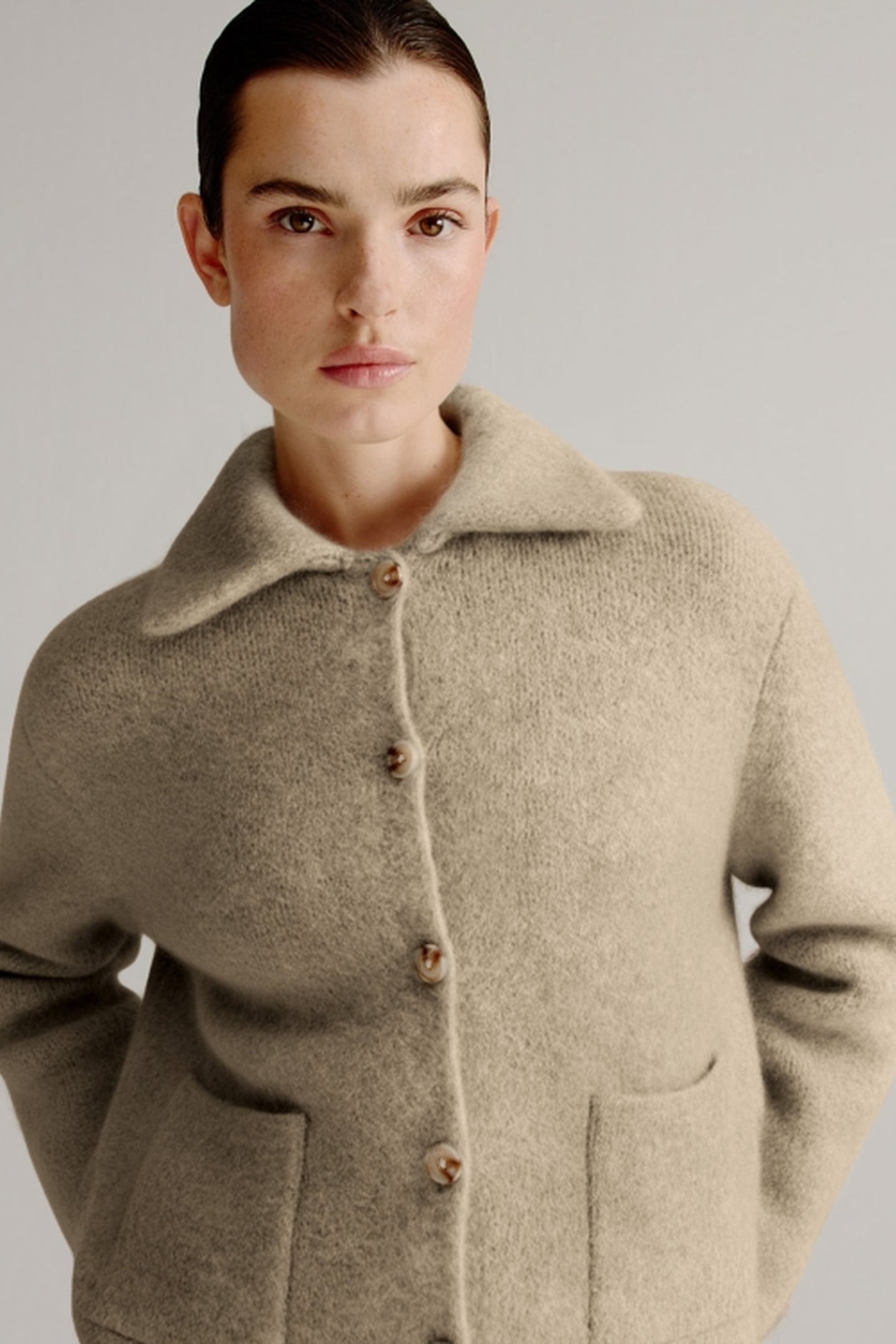 LINDA JACKET LIGHT KHAKI PRINT 3