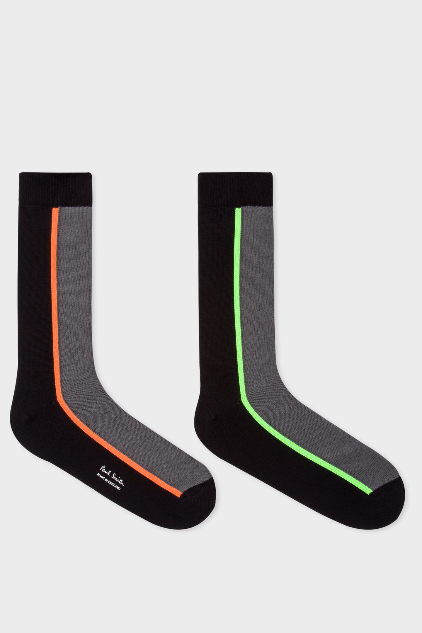 MEN SOCK SIDE VERTICAL BLACK 1