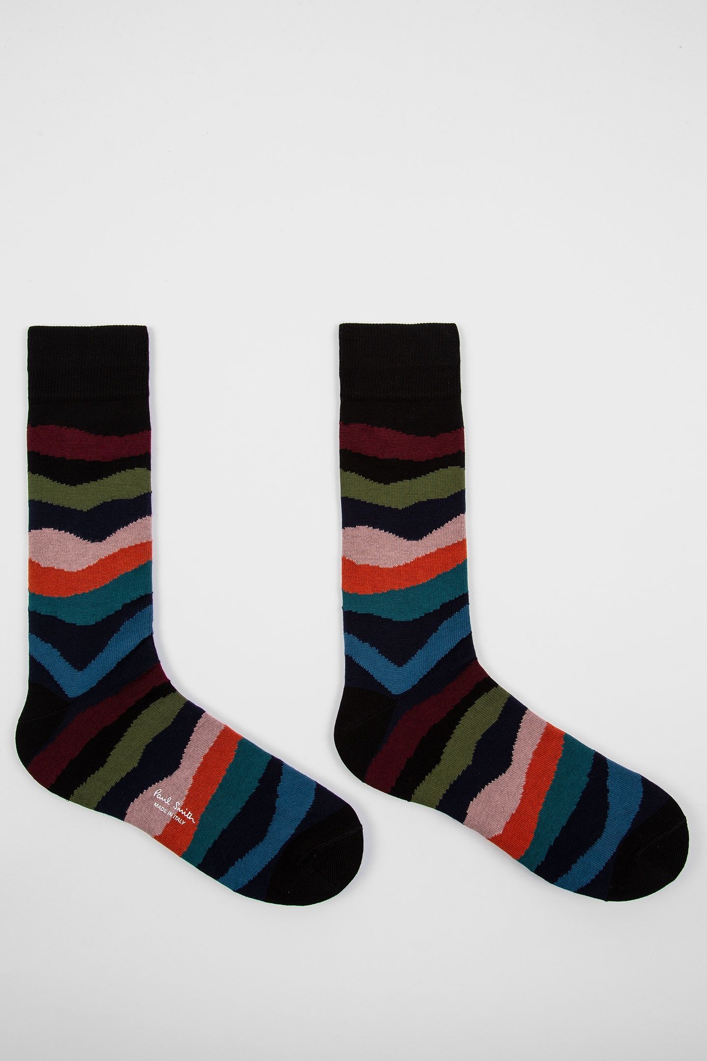 MEN SOCK MOUNTAIN STRIPE BLACK 5