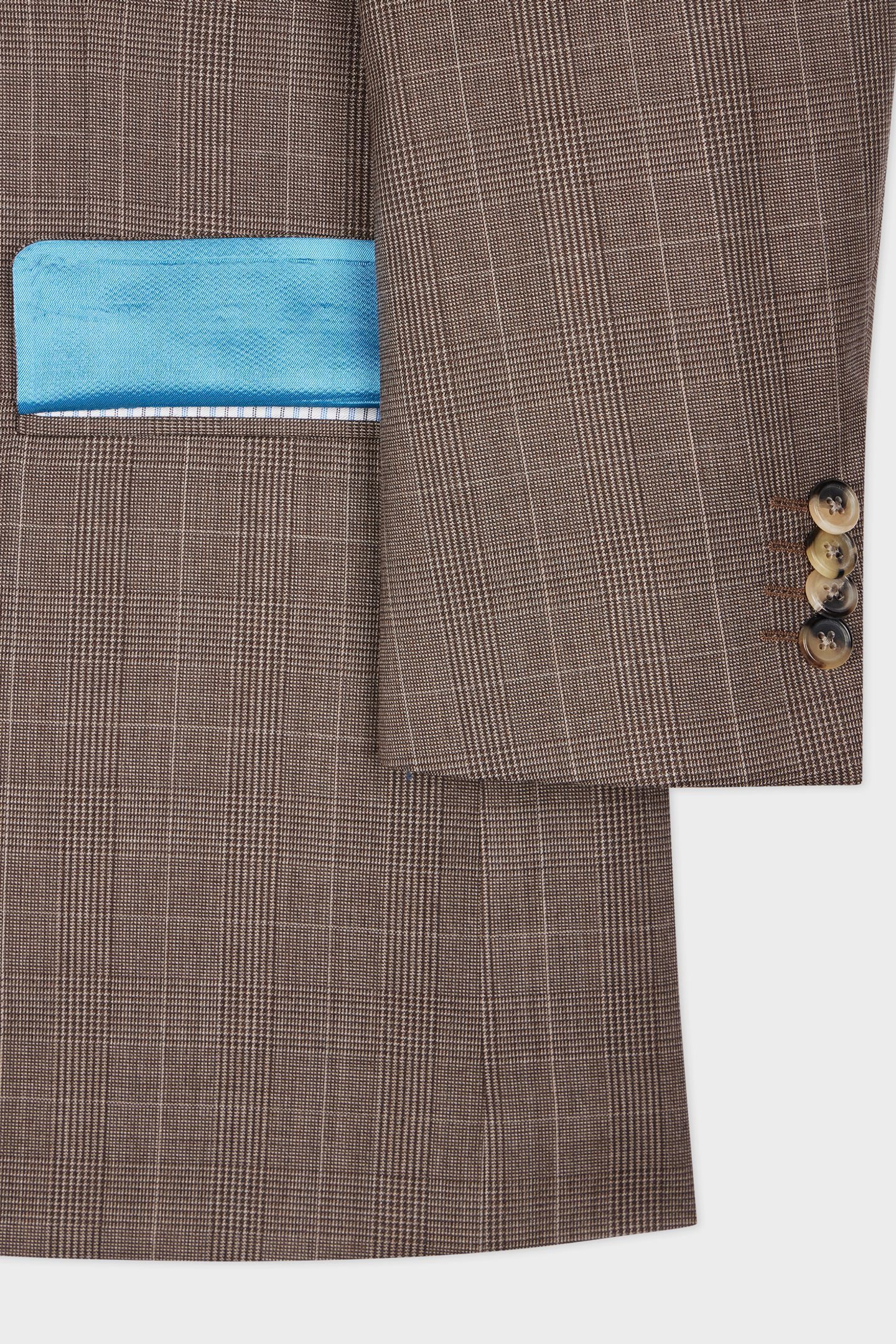 MENS TAILORED FIT 2 BUTTON SUIT BROWN 5
