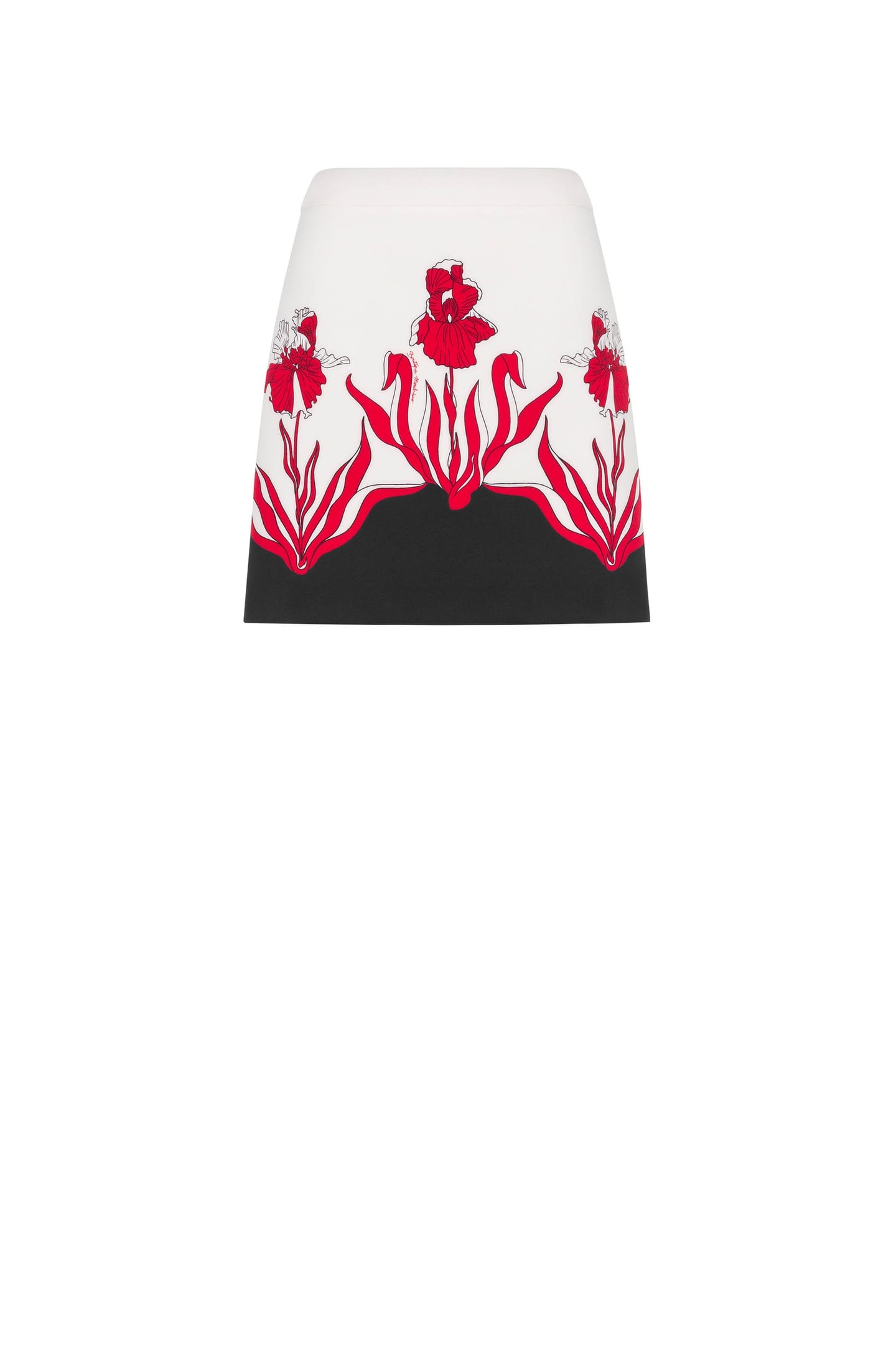 IRIS PRINT MINI SKIRT WHITE 3