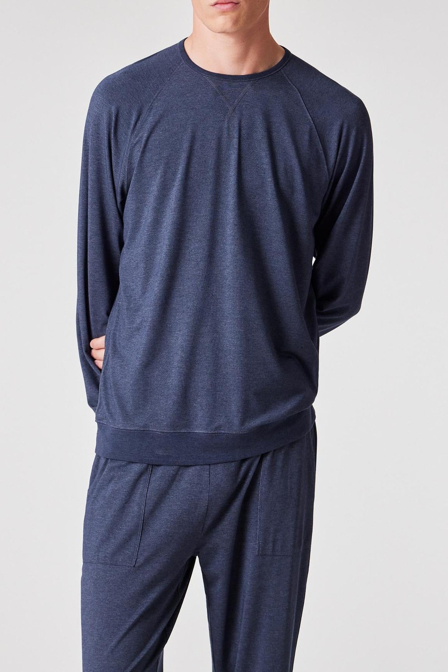 MEN L/S TOP HARRY MODAL NAVY 1