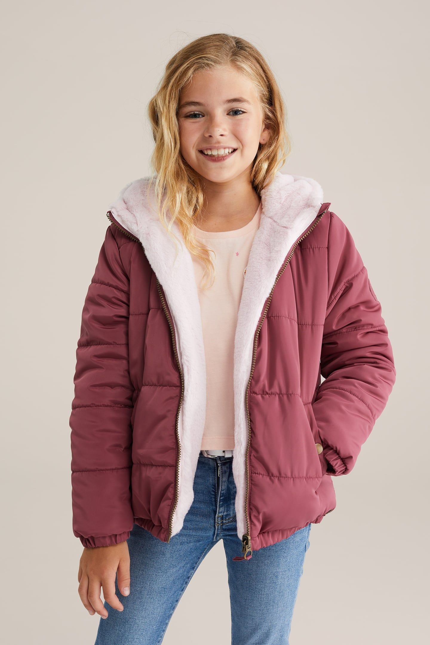 JACKET REVERSIBLE BOMBER OLD ROSE 3